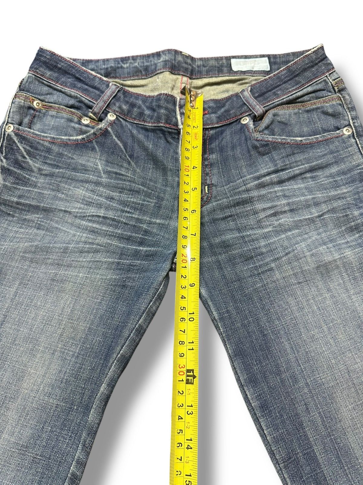 Japanese Brand Striked Jeans With Flare and Bootcut Style Faded Wash Size US 30 / EU 46 - 13 Thumbnail