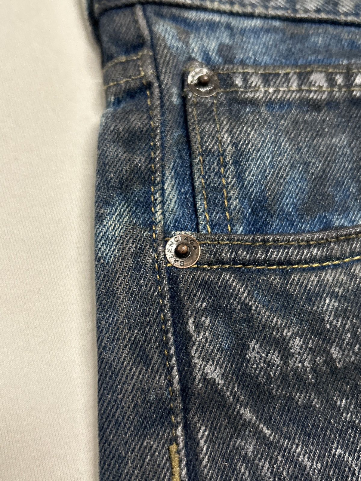 Balenciaga SS2018 Archetype Distressed Denim Size US 31 - 7 Thumbnail