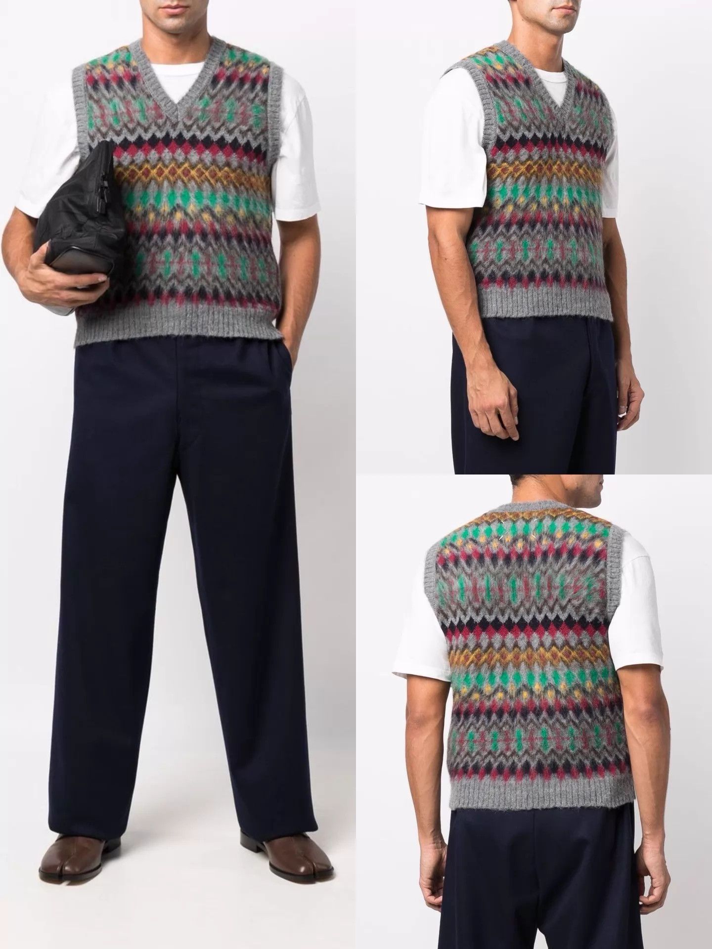 Maison Margiela Maison Margiela F/W21 Color - Woven Wool Vest S Size US S / EU 44-46 / 1 - 8 Thumbnail