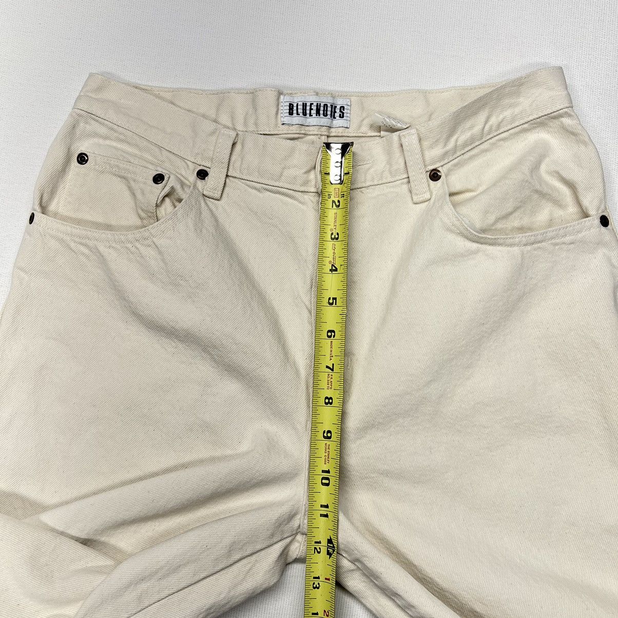 Vintage VTG Bluenotes Jeans Straight Beige Tan Pants Denim Workwear Size US 34 / EU 50 - 24 Thumbnail