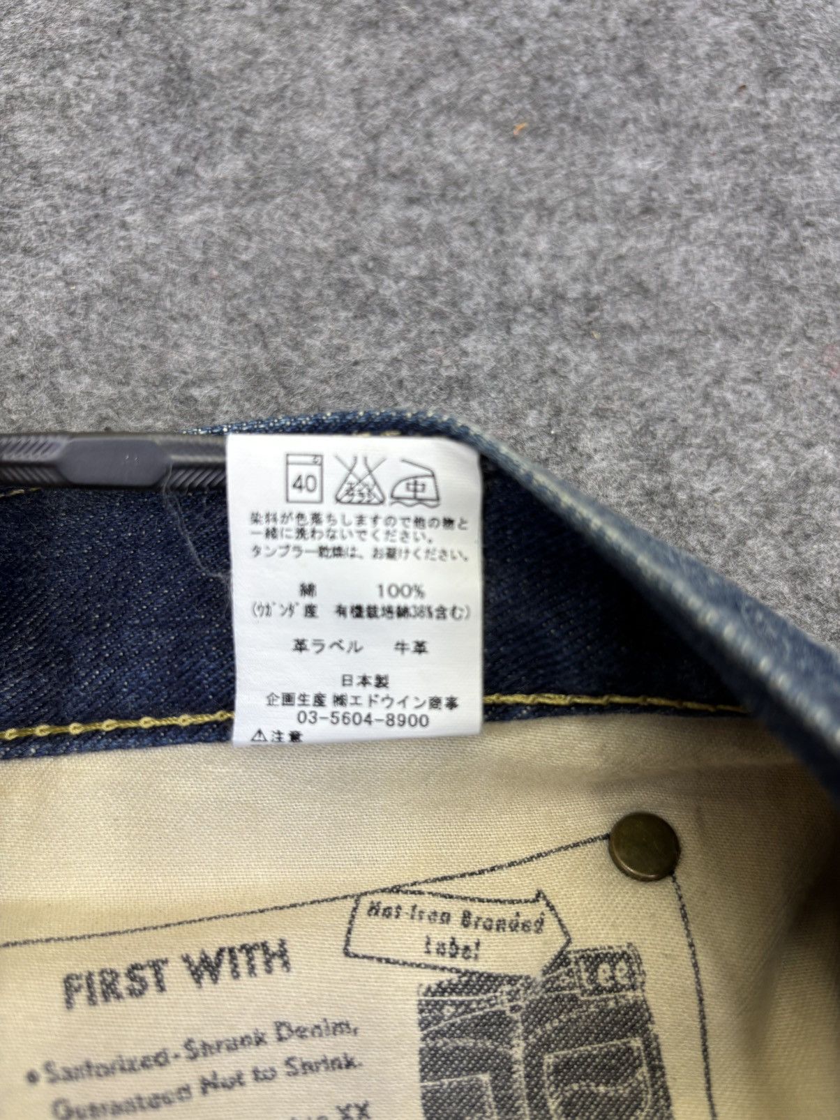 Lee Lee 101 Crazy Fades Yellow Selvedge Denim F788 Size US 35 - 14 Thumbnail