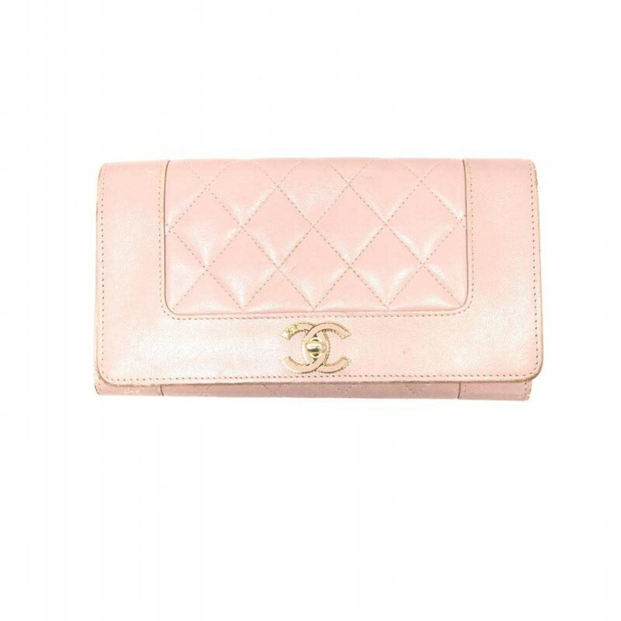 image of Chanel Women's Long Wallet [Bi-Fold] Pink