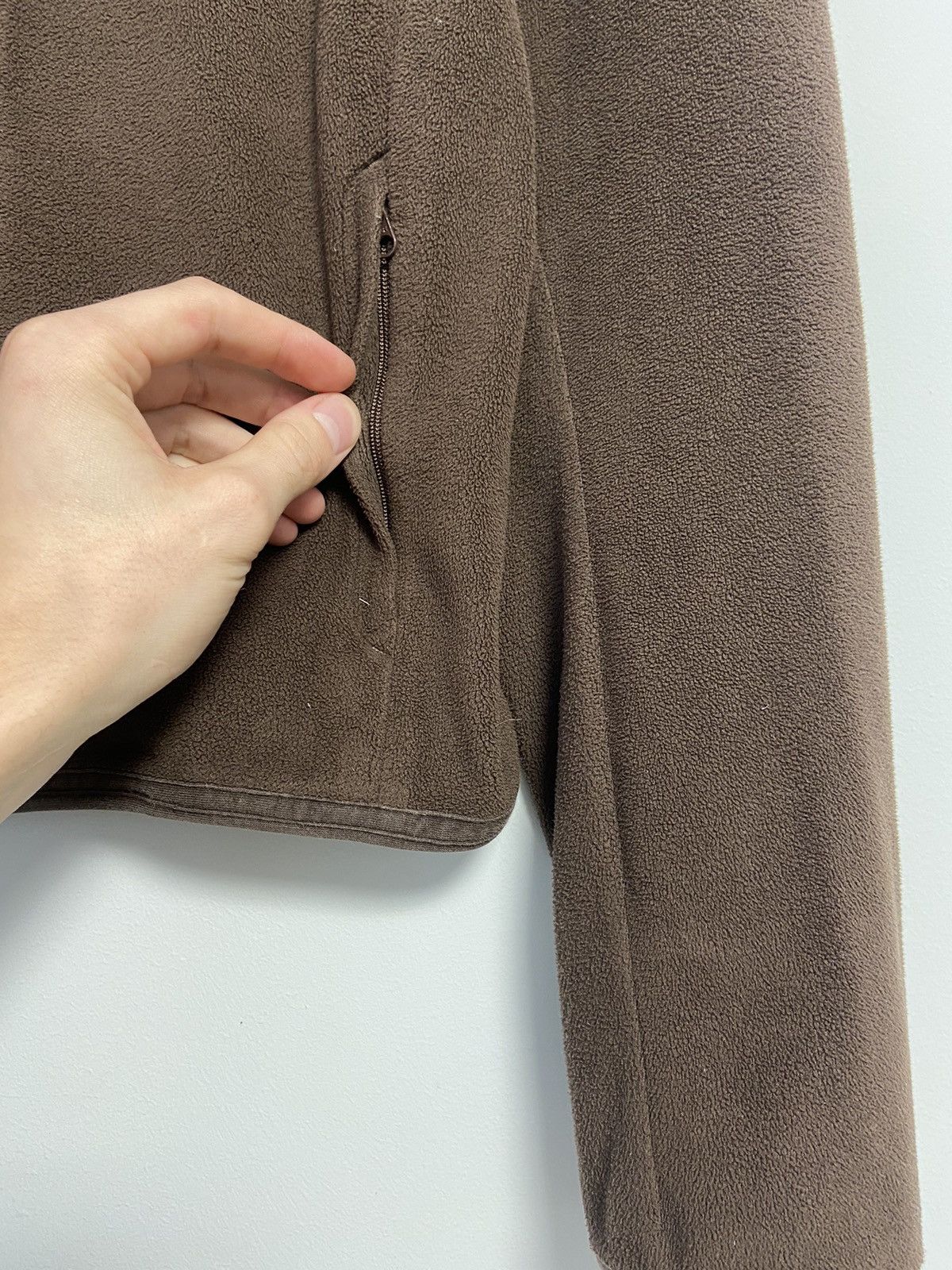 Vintage Nike Vintage Track Top Brown Style y2k Fleece Size M / US 6-8 / IT 42-44 - 9 Thumbnail