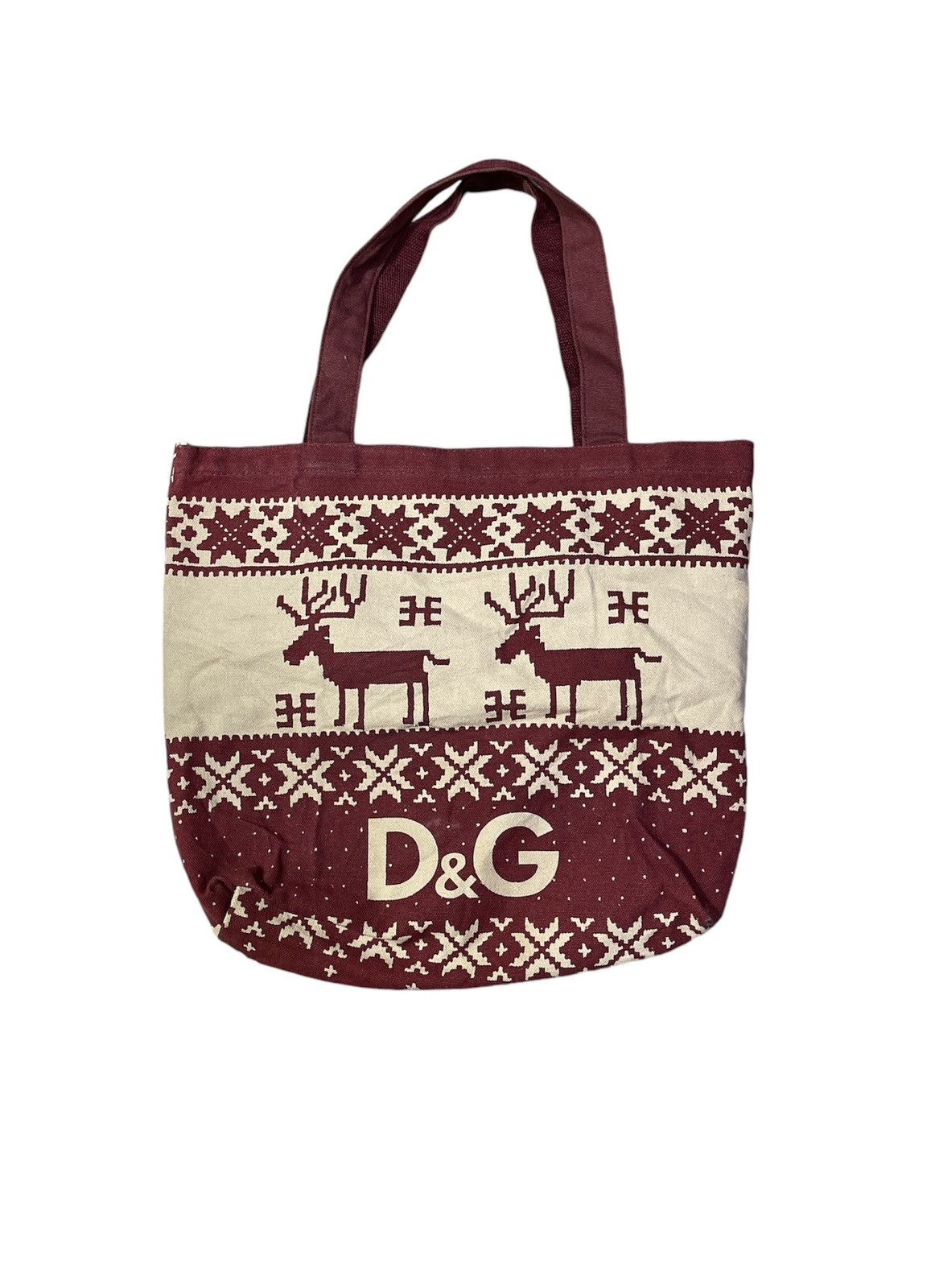 Dolce & Gabbana Dolce & Gabbana Reindeer Canvas Tote Bag Size ONE SIZE - 1 Thumbnail