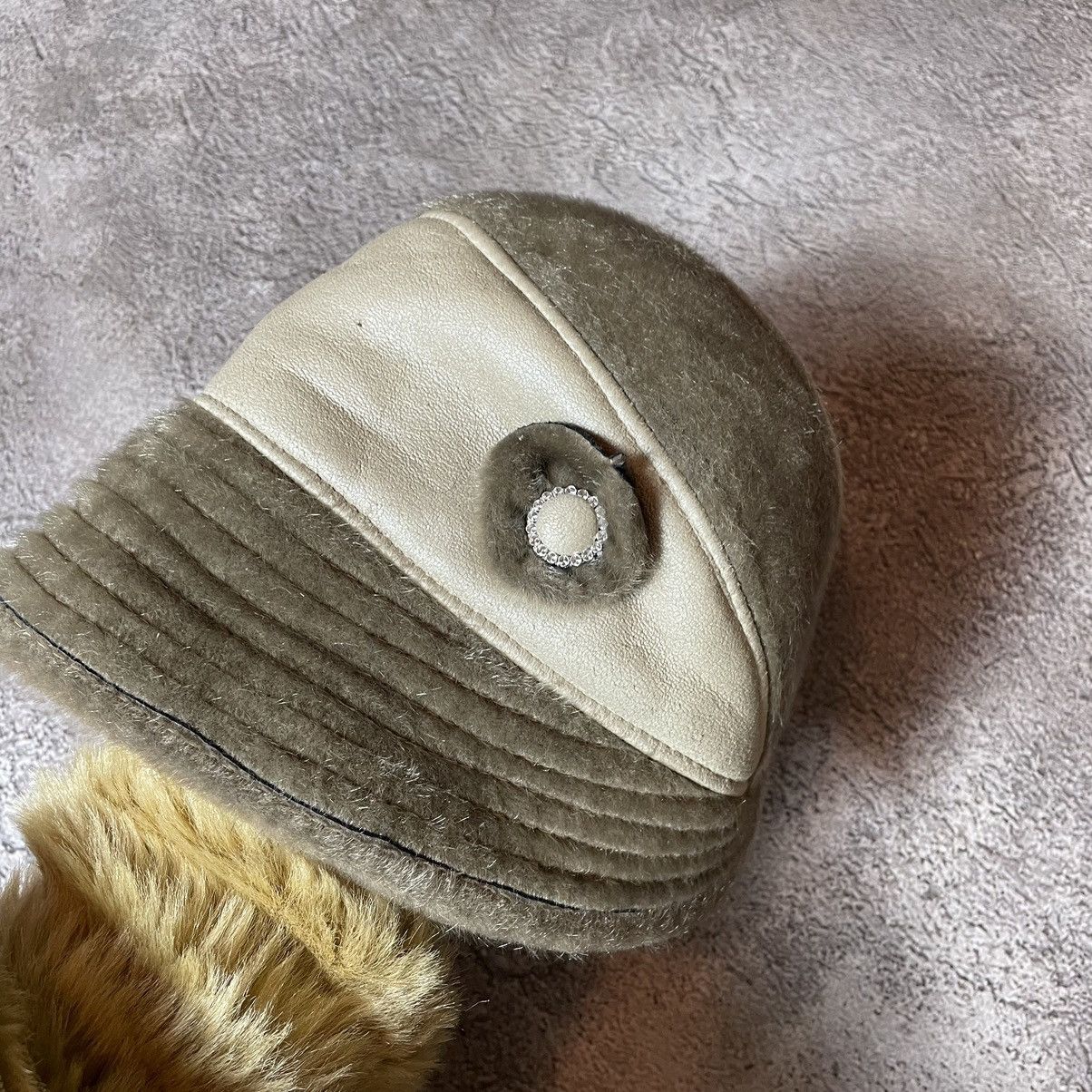 If Six Was Nine Vintage 90s Alt Beanie Mohair Ushanka Faux American VTg Size ONE SIZE - 4 Thumbnail