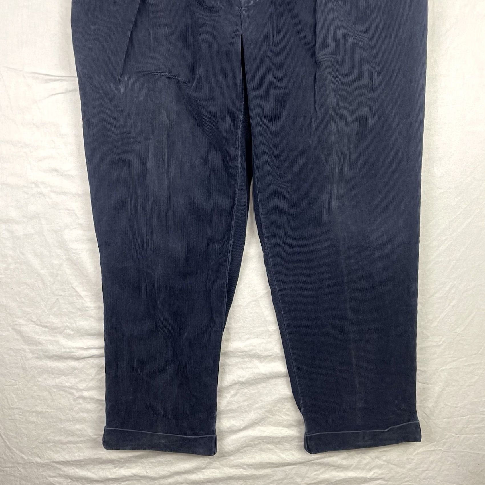 Polo Ralph Lauren VINTAGE Polo Ralph Lauren Pants Mens 36x30 Blue Hammond Corduroy Pleated Preppy Size US M / EU 48-50 / 2 - 3 Thumbnail