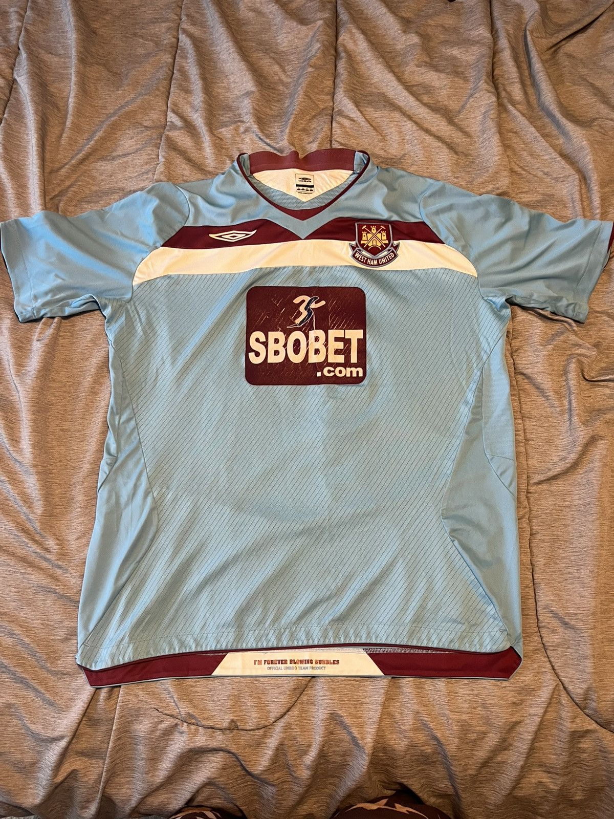 Umbro × Vintage Vintage West Ham United Jersey Size US XL / EU 56 / 4 - 1 Thumbnail