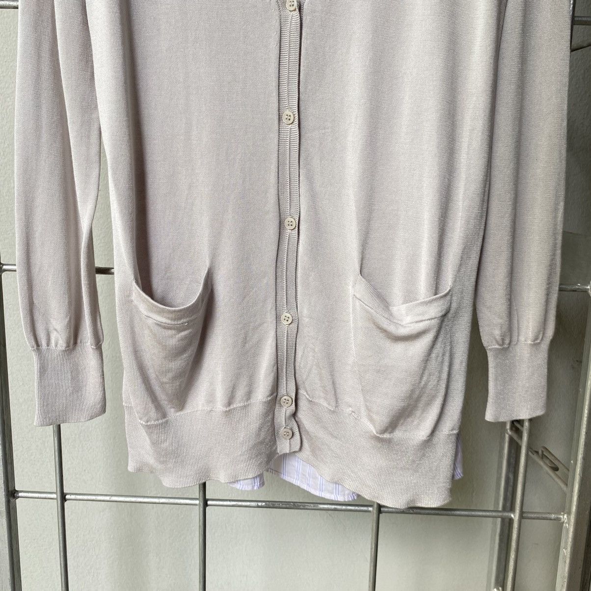 Japanese Brand 😊Beige V-Neck Button-Up Cardigan with Pockets Size M / US 6-8 / IT 42-44 - 14 Thumbnail