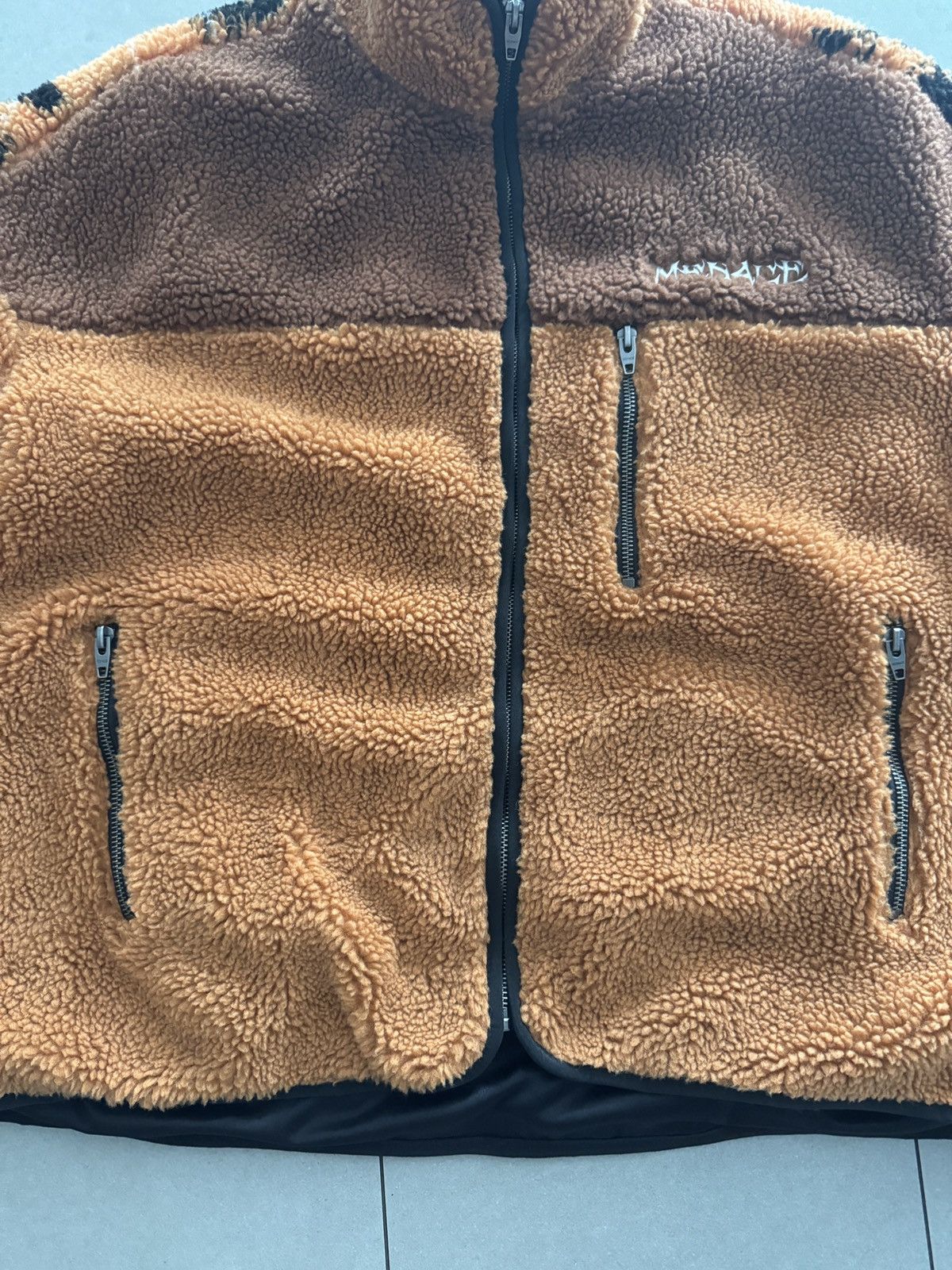 Menace Menace Orange Sherpa Fleece Jacket Size US M / EU 48-50 / 2 - 6 Thumbnail