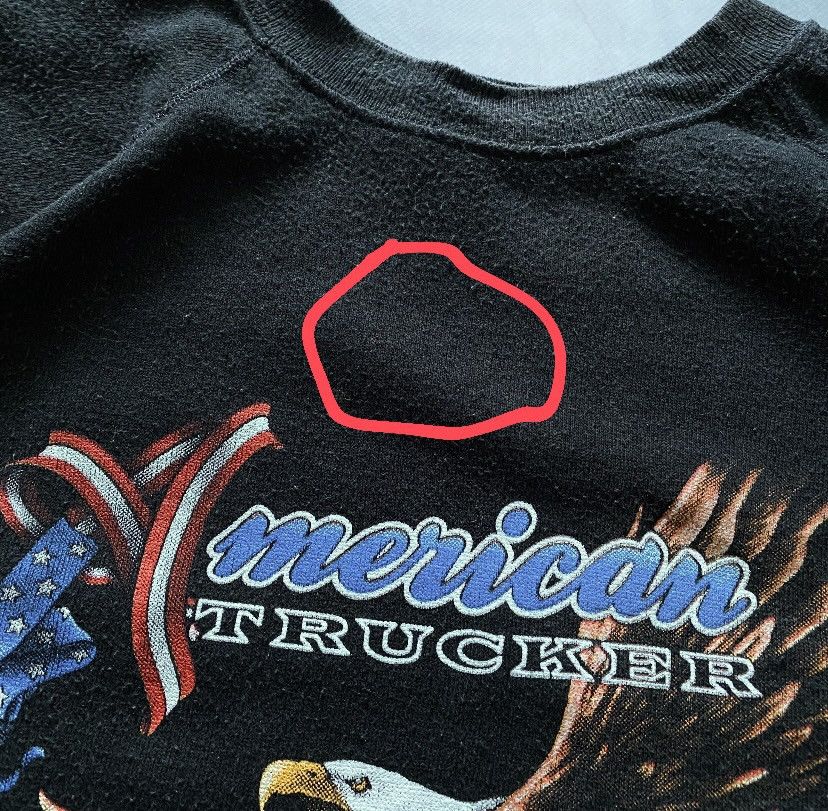 Vintage American Trucker 3D Emblem 1985 Harley Davidson Sweatshirt Size US XL / EU 56 / 4 - 7 Thumbnail