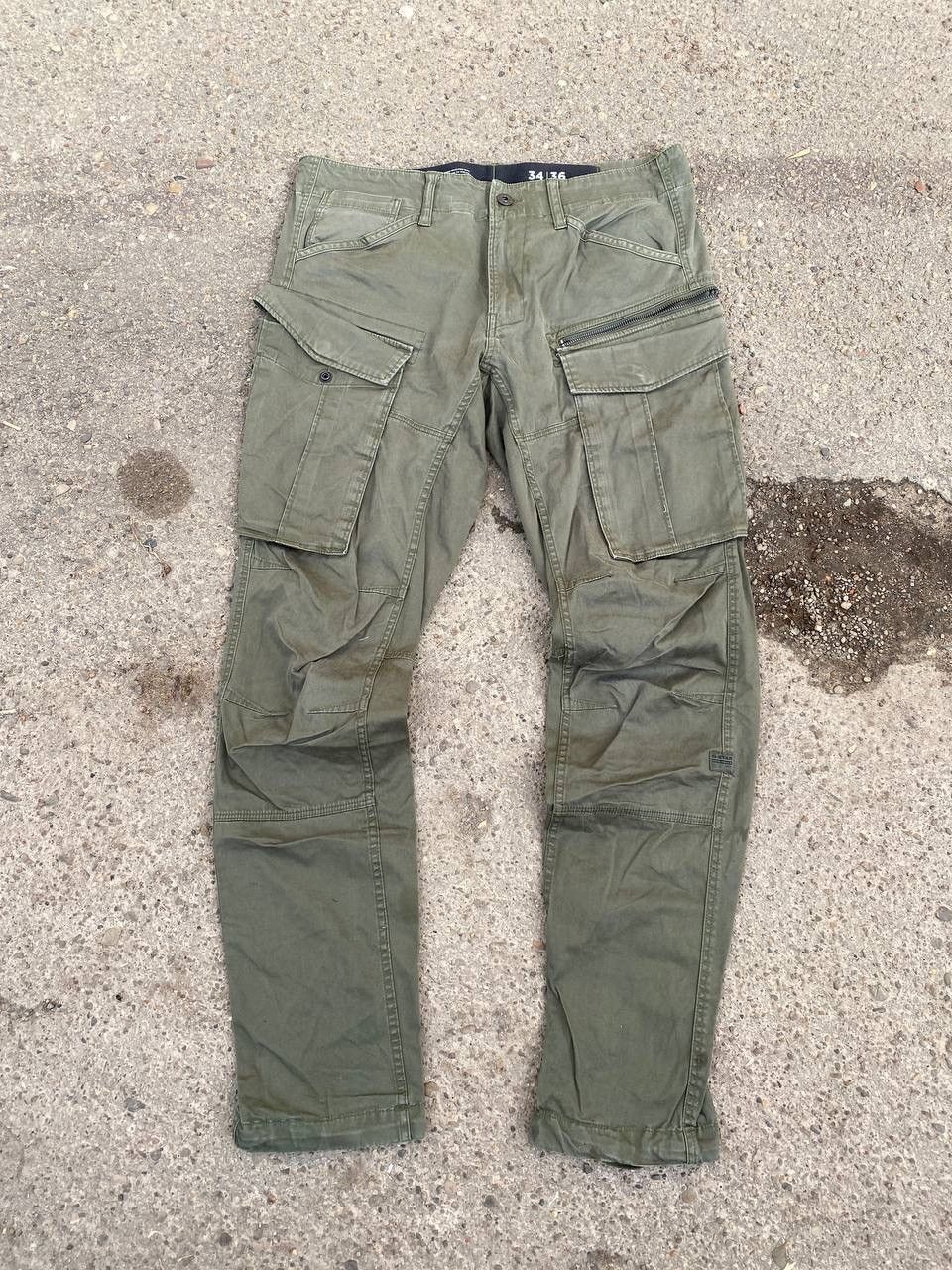 G-Star × Vintage G STAR Cargo faded vintage avant garde y2k pants Size US 36 / EU 52 - 1 Thumbnail