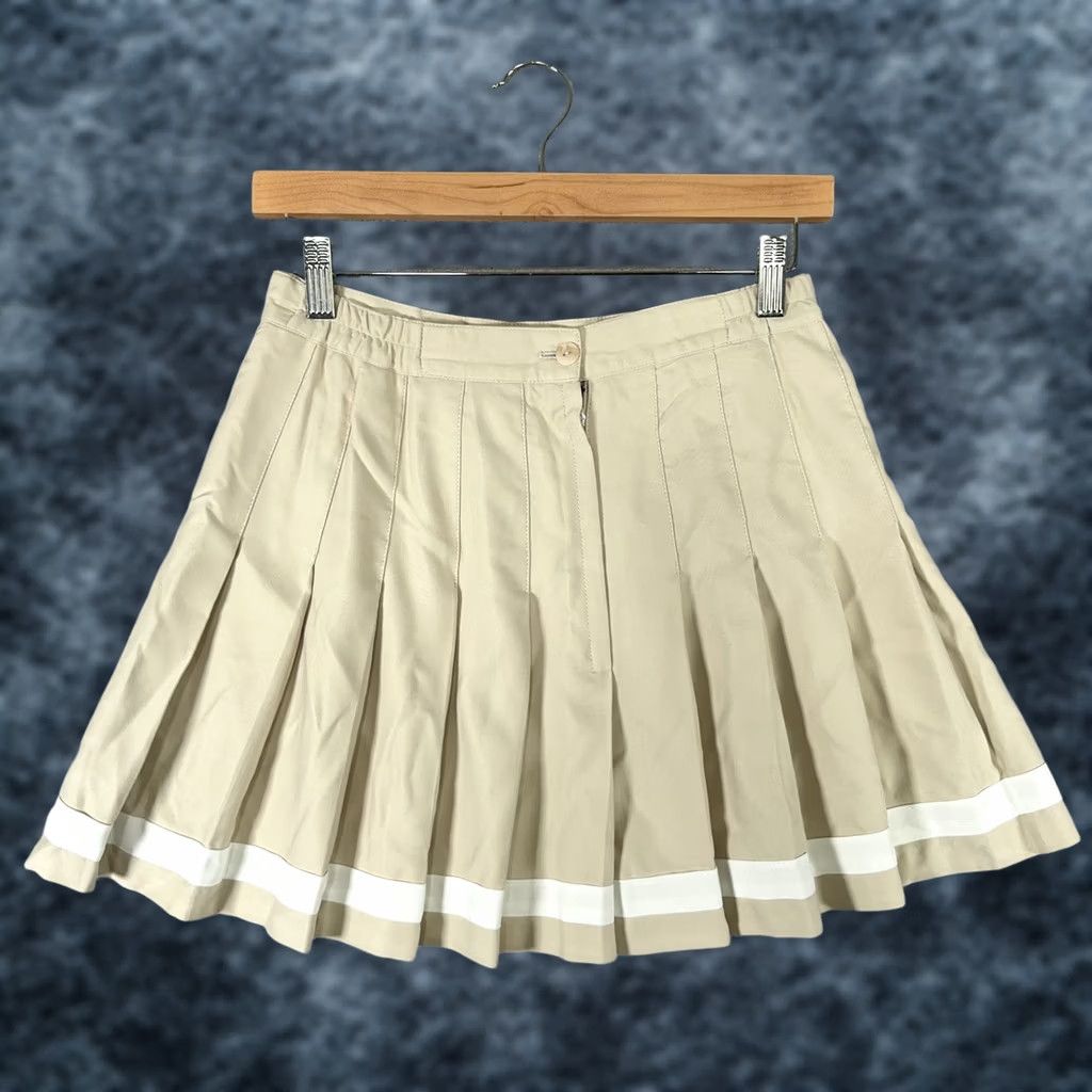 Vintage VINTAGE Tail Skirt Womens 10 Beige Pleated Tennis Golf Microtique Made USA Female Size 32" / US 10 / IT 46 - 1 Thumbnail
