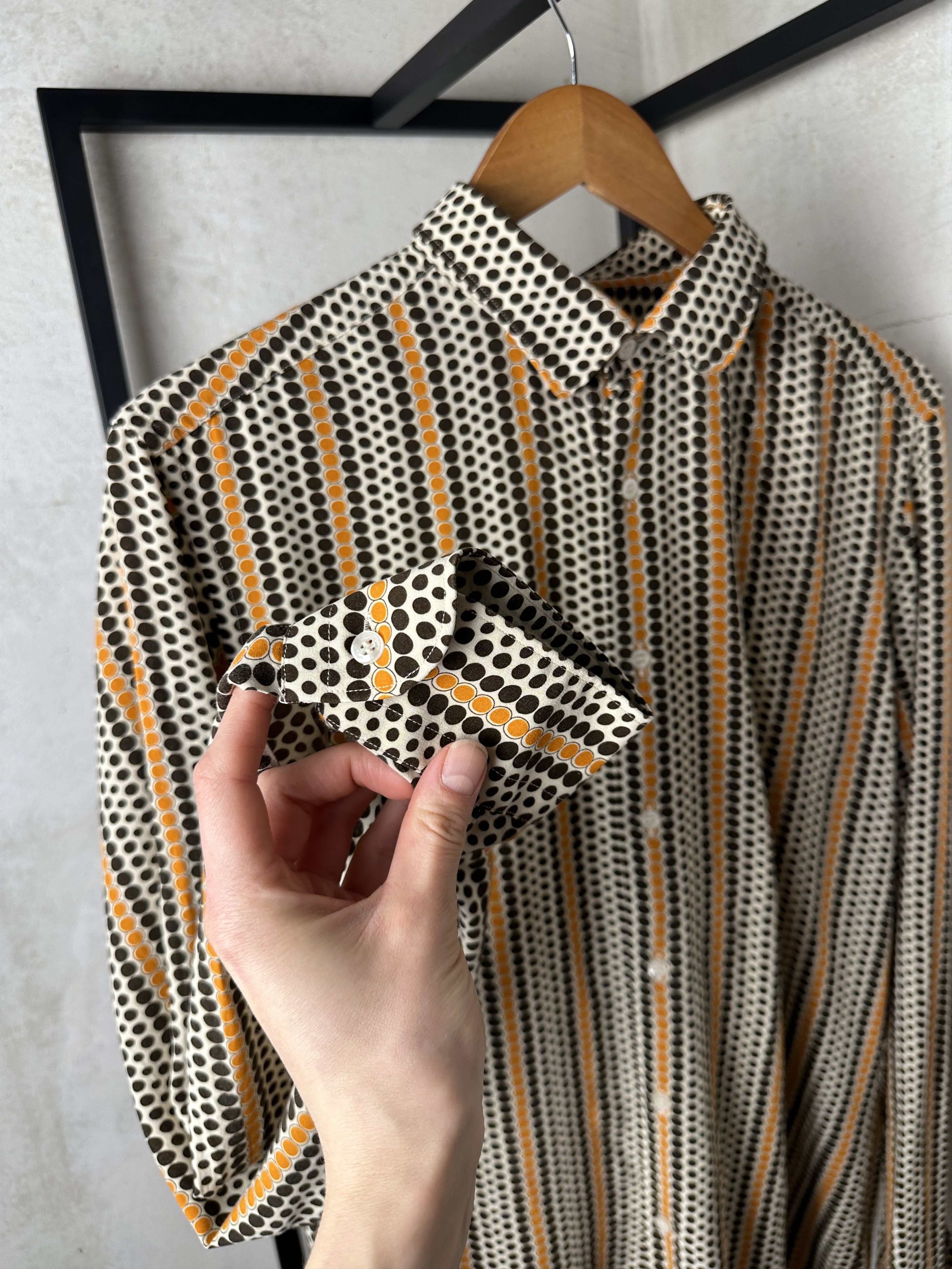 Emanuel Ungaro Ungaro Polka Dot Cotton Shirt (Button Up) Size US M / EU 48-50 / 2 - 2 Thumbnail