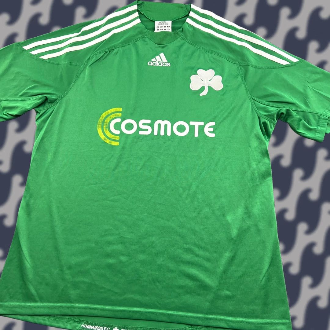 Adidas Panathinaikos 2009 2010 Home Mens Football Jersey Large Adidas Shirt Shirt Mens Large Green Football Jersey adidas Shirt Mens Green Size US L / EU 52-54 / 3 - 1 Thumbnail