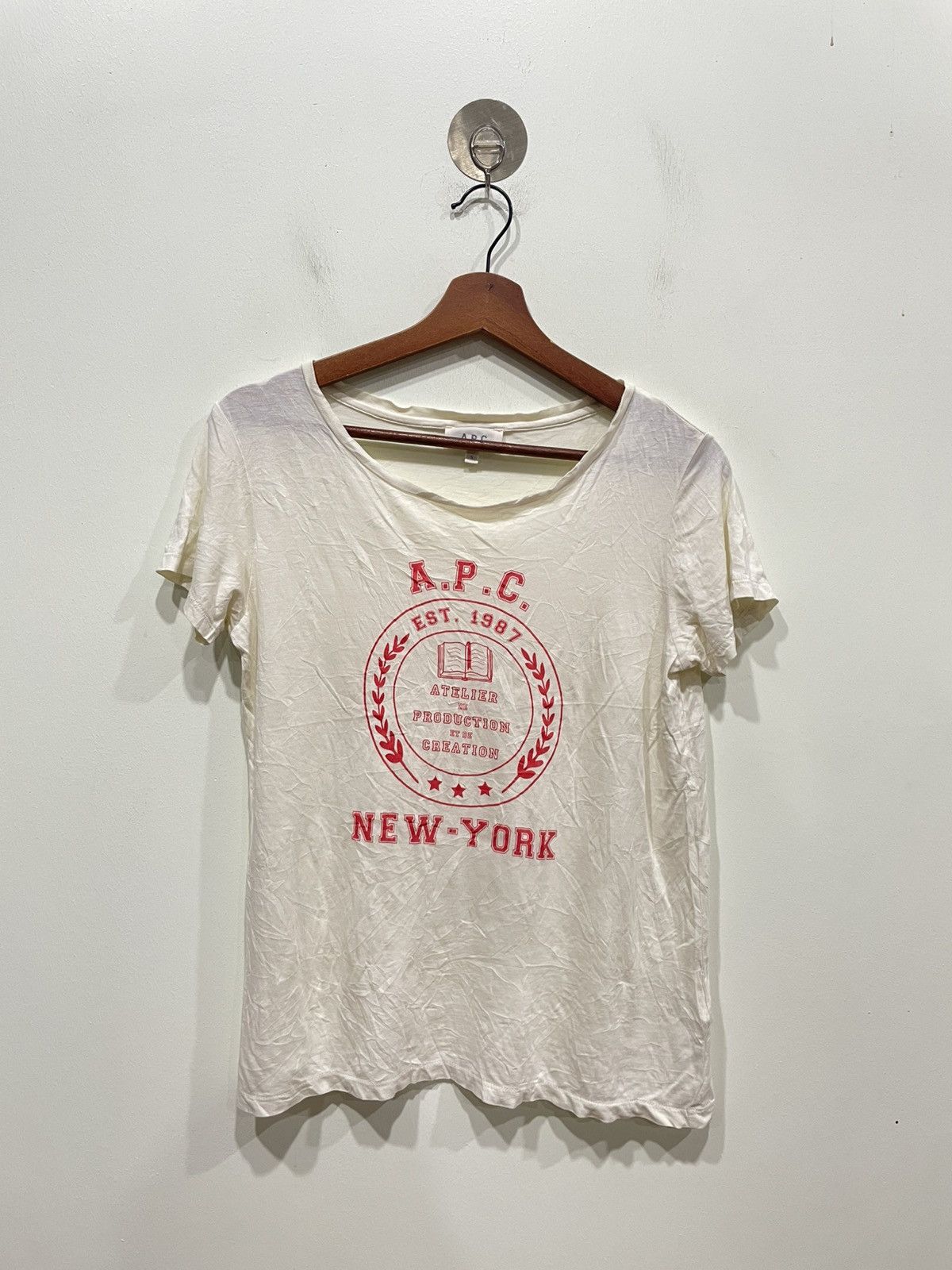 A.P.C. × Designer × Vintage A.P.C Tshirt Size US S / EU 44-46 / 1 - 1 Thumbnail