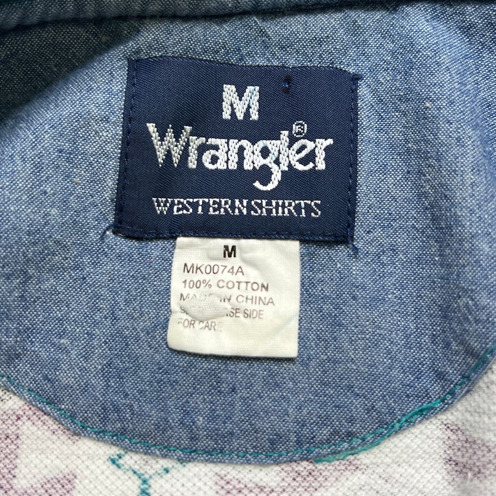 Wrangler Vintage Wrangler Western Shirts Polo Shirt Men’s M Aztec Size US M / EU 48-50 / 2 - 3 Thumbnail