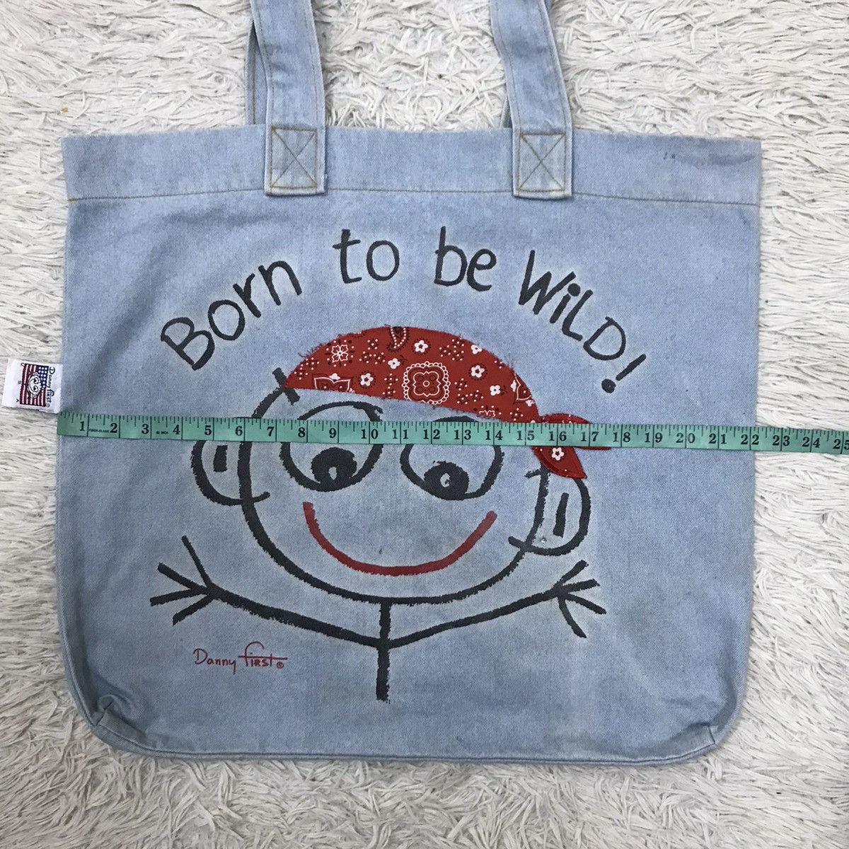 Vintage VINTAGE 90s DANNY FIRST DENIM TOTE BAG Size ONE SIZE - 9 Thumbnail
