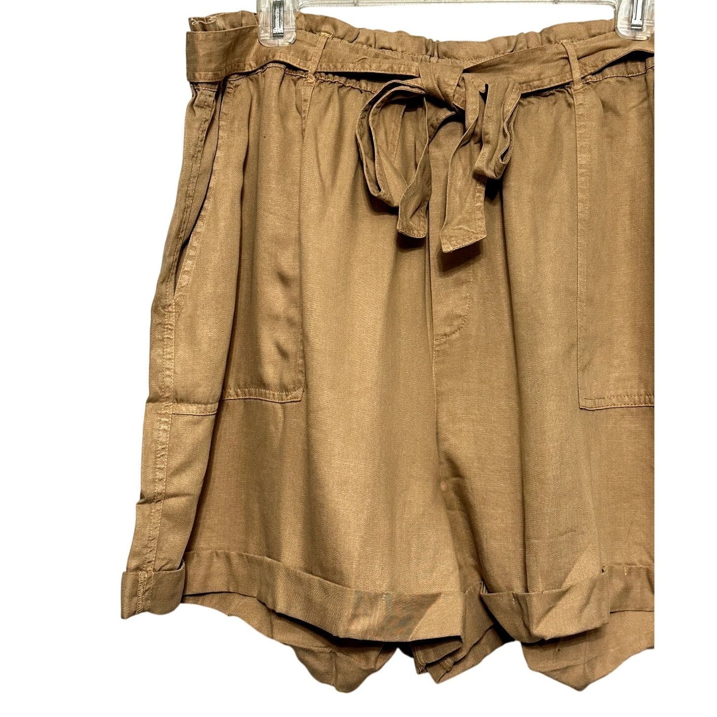 Lucky Brand Lucky Brand Shorts Belted Paperbag Waist Pocket Brown XL NWT Size 36" / US 14 / IT 50 - 3 Thumbnail