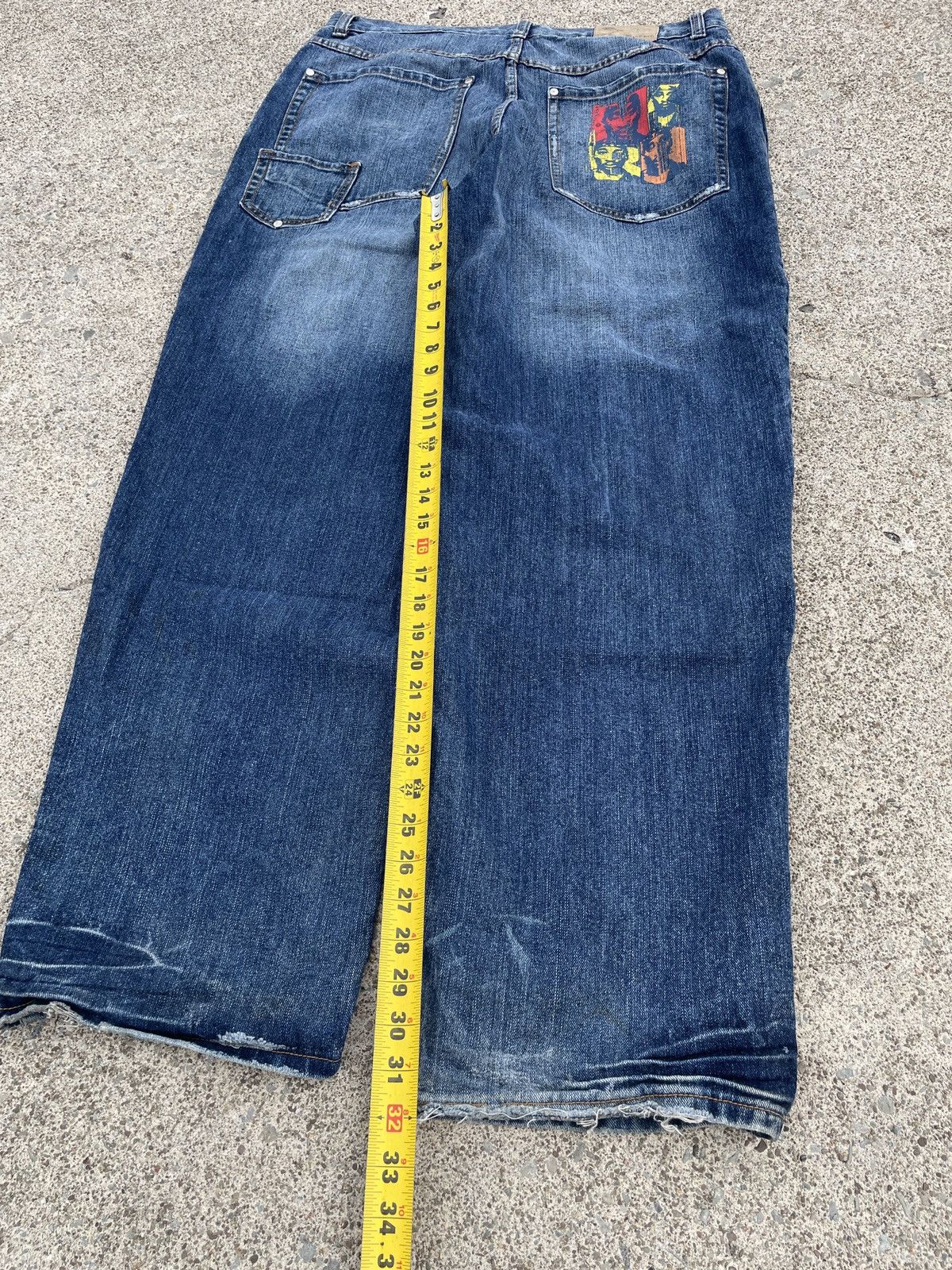 Makaveli 90s Tupac Baggy Denim Size US 36 / EU 52 - 9 Thumbnail