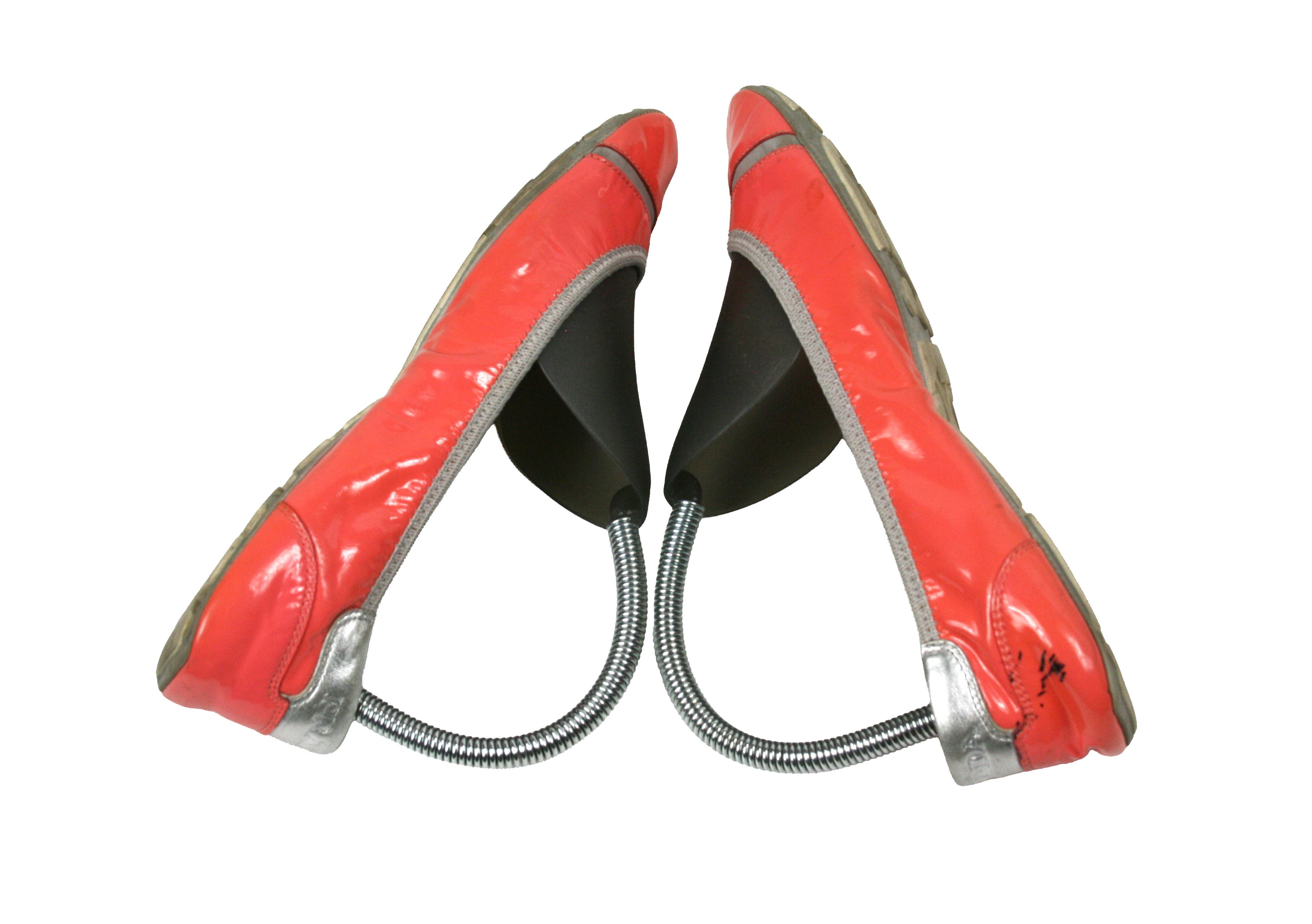 Prada 00S Logo Y2K Stretch Ballerinas Patent Leather Vintage Size US 7.5 / IT 37.5 - 14 Thumbnail