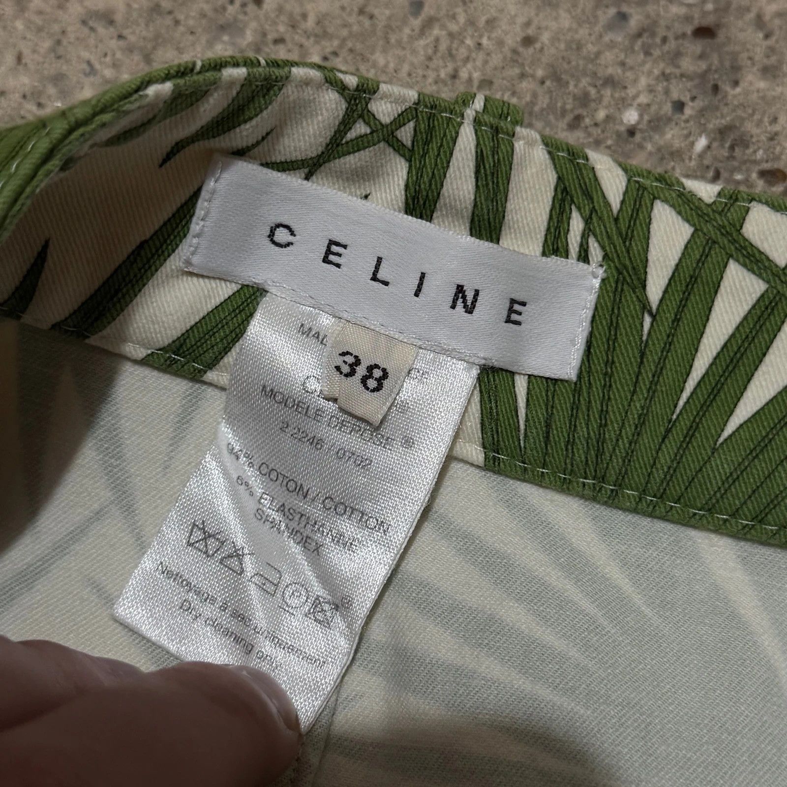 Celine S/S 2004 Celine yucca leaf print skirt Size 28" / US 6 / IT 42 - 3 Thumbnail