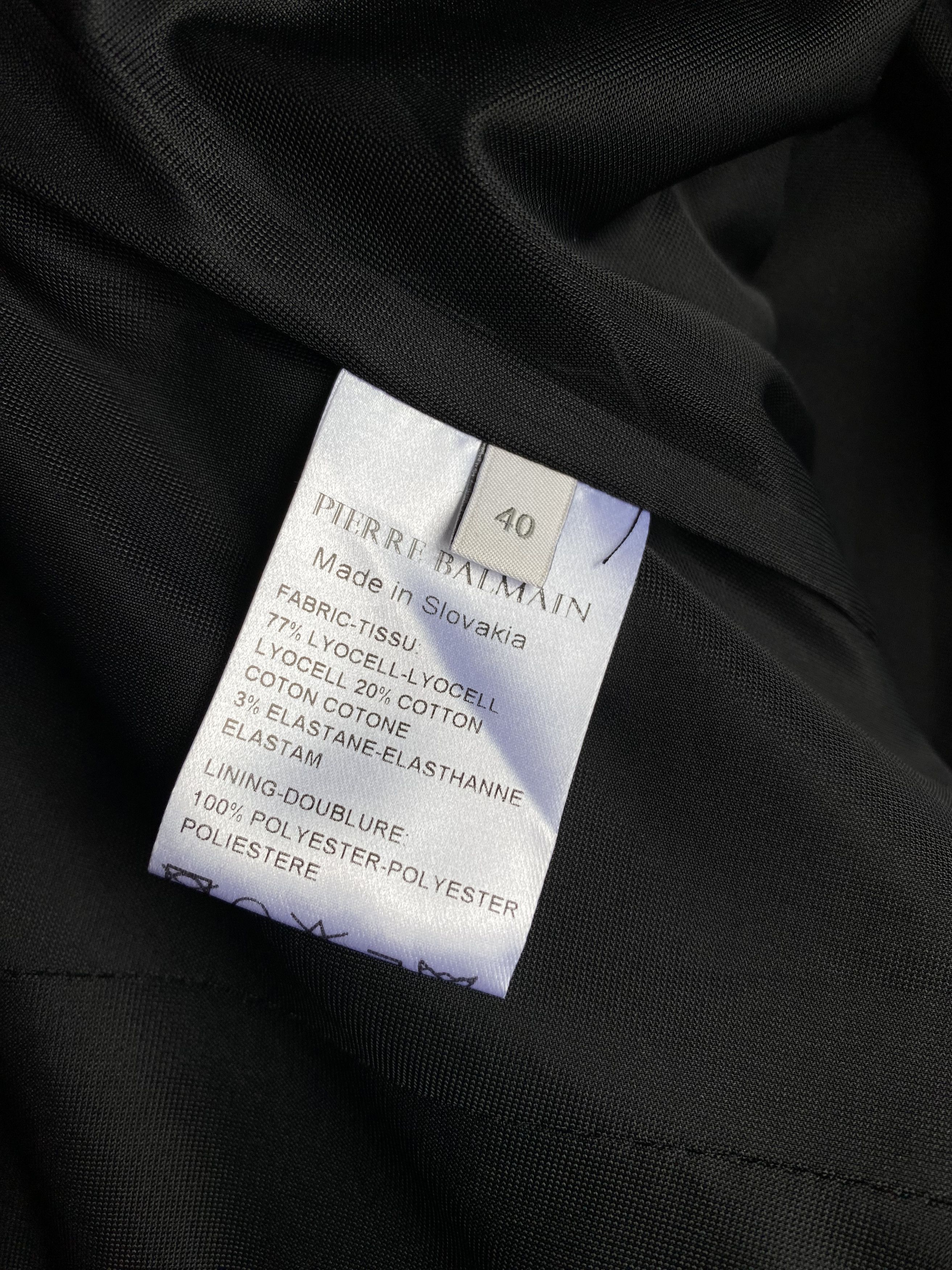 Pierre Balmain Pierre Balmain Short Black Stretch Evening Dress Fr40 Size M / US 6-8 / IT 42-44 - 7 Thumbnail