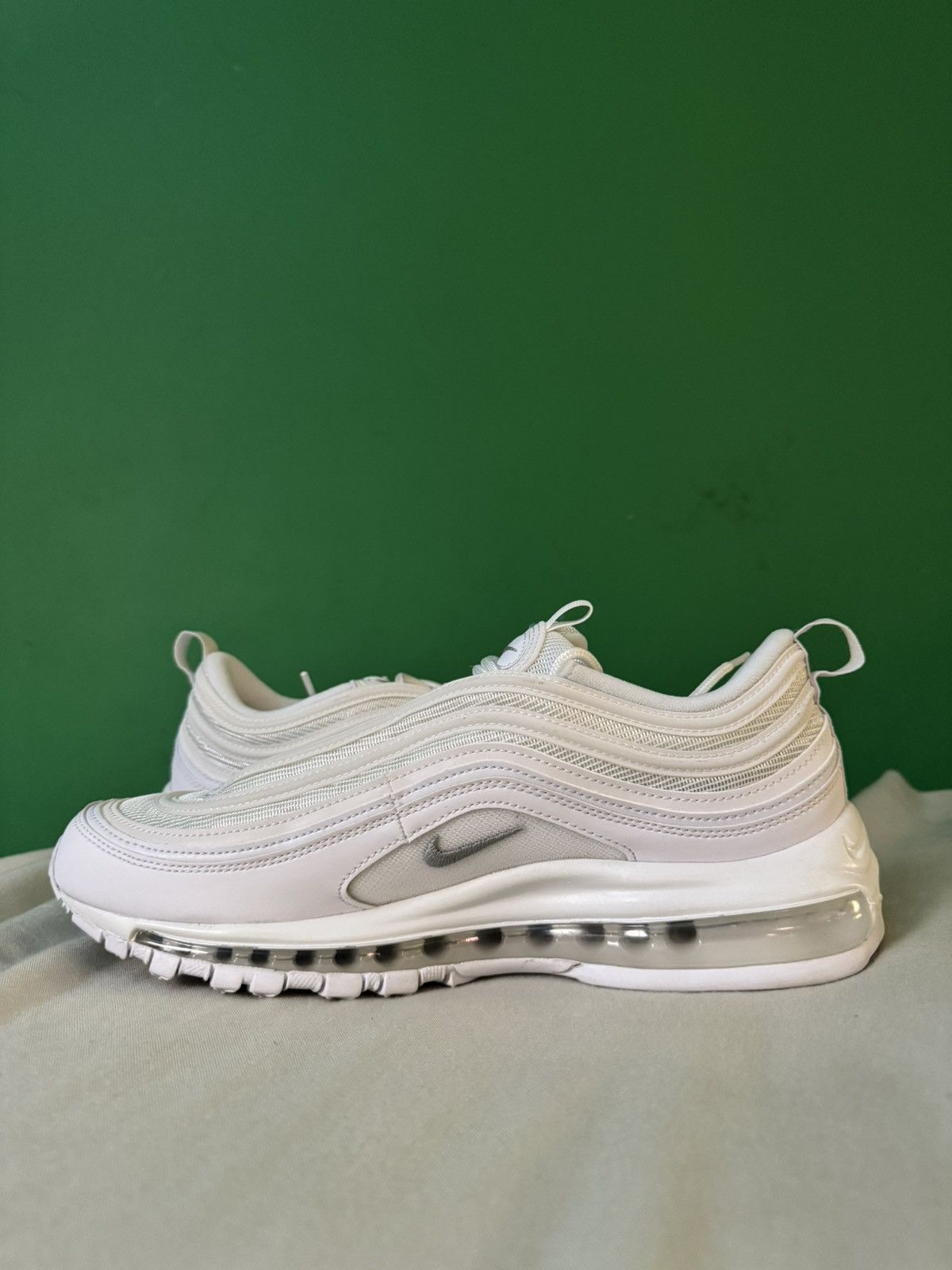 Nike Nike air max 97 triple white wolf grey 2017 Size US 10.5 / EU 43-44 - 2 Thumbnail