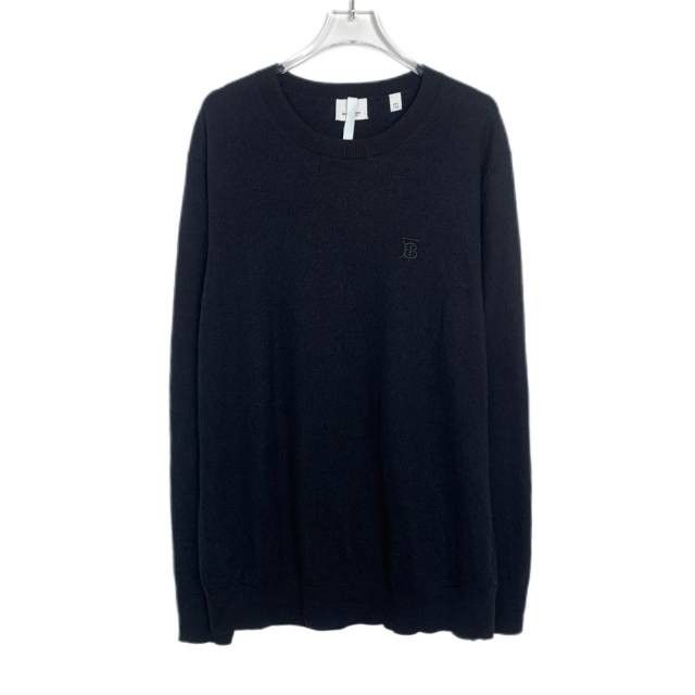 Burberry Burberry Black TB Logo Wool Sweater (Size XXL) Size US XXL / EU 58 / 5 - 1 Thumbnail