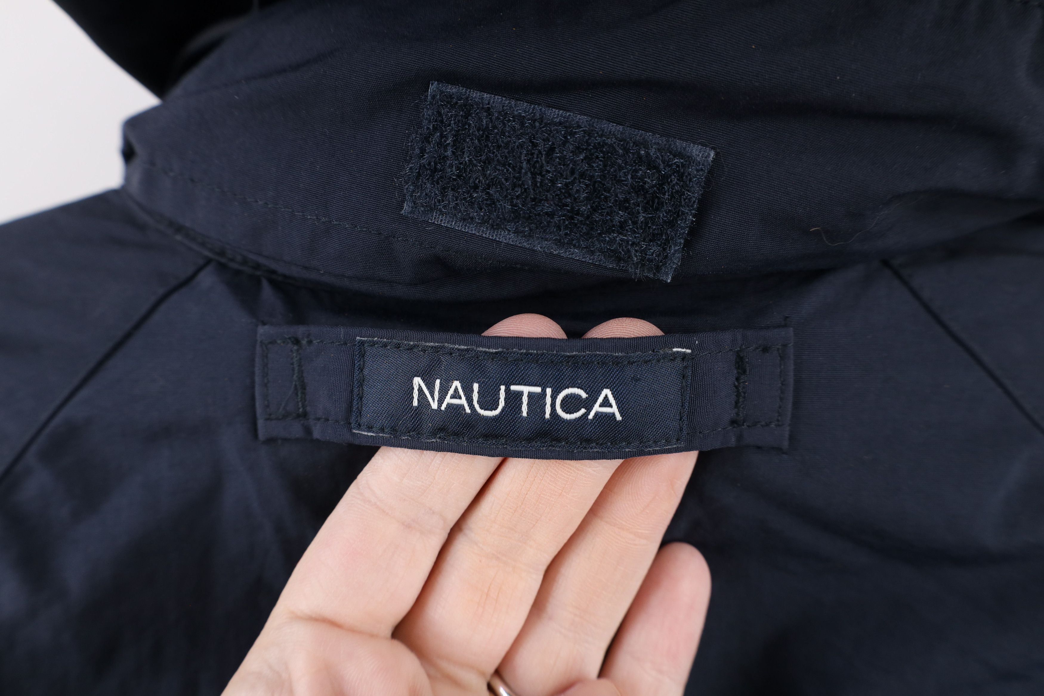 Nautica × Vintage Vintage 90s Nautica Hooded Sailing Windbreaker Jacket Size US S / EU 44-46 / 1 - 12 Thumbnail