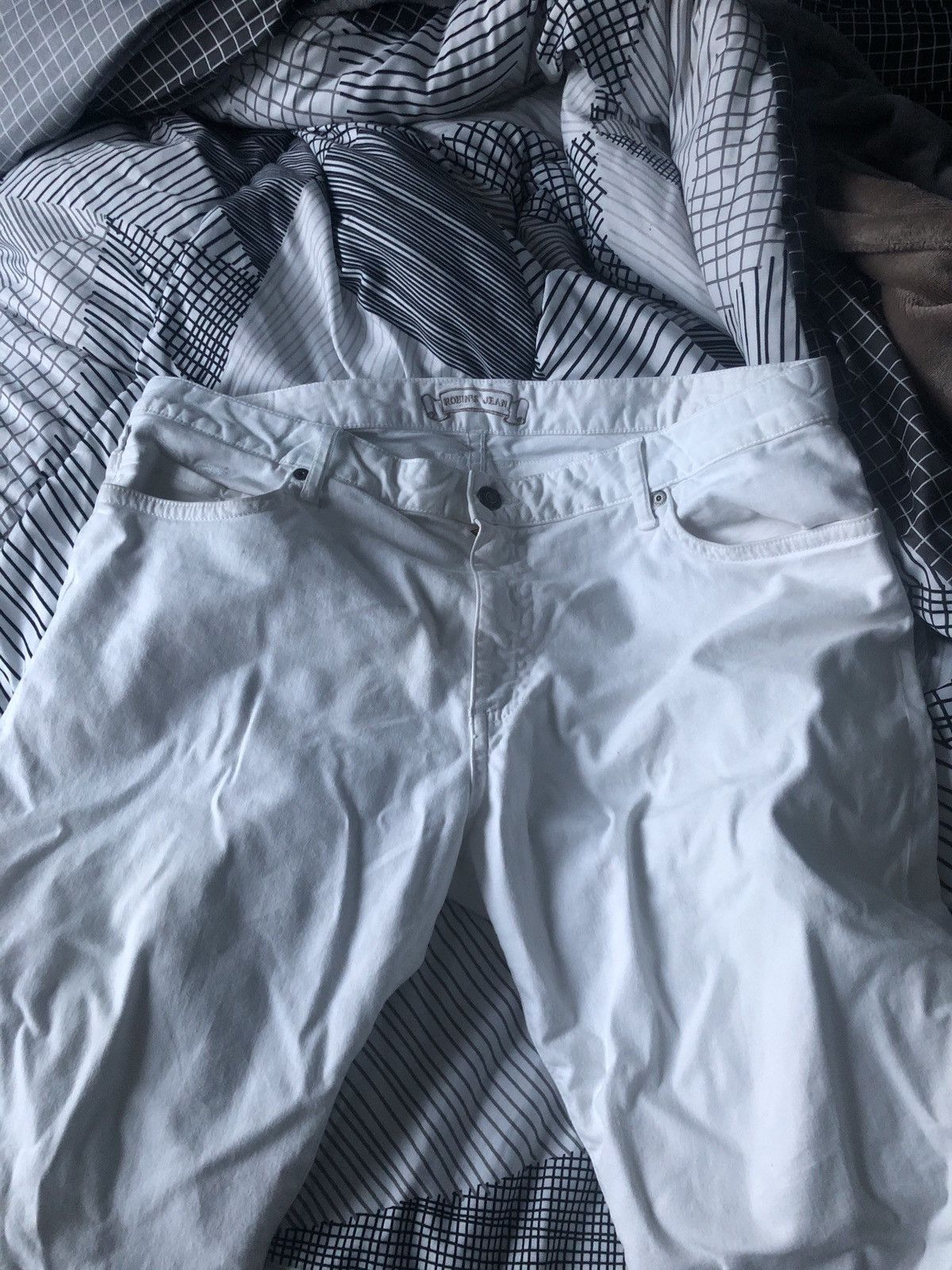 Robins Jeans Robins Jeans with Rhinestones (white) Size US 44 / EU 60 - 4 Thumbnail