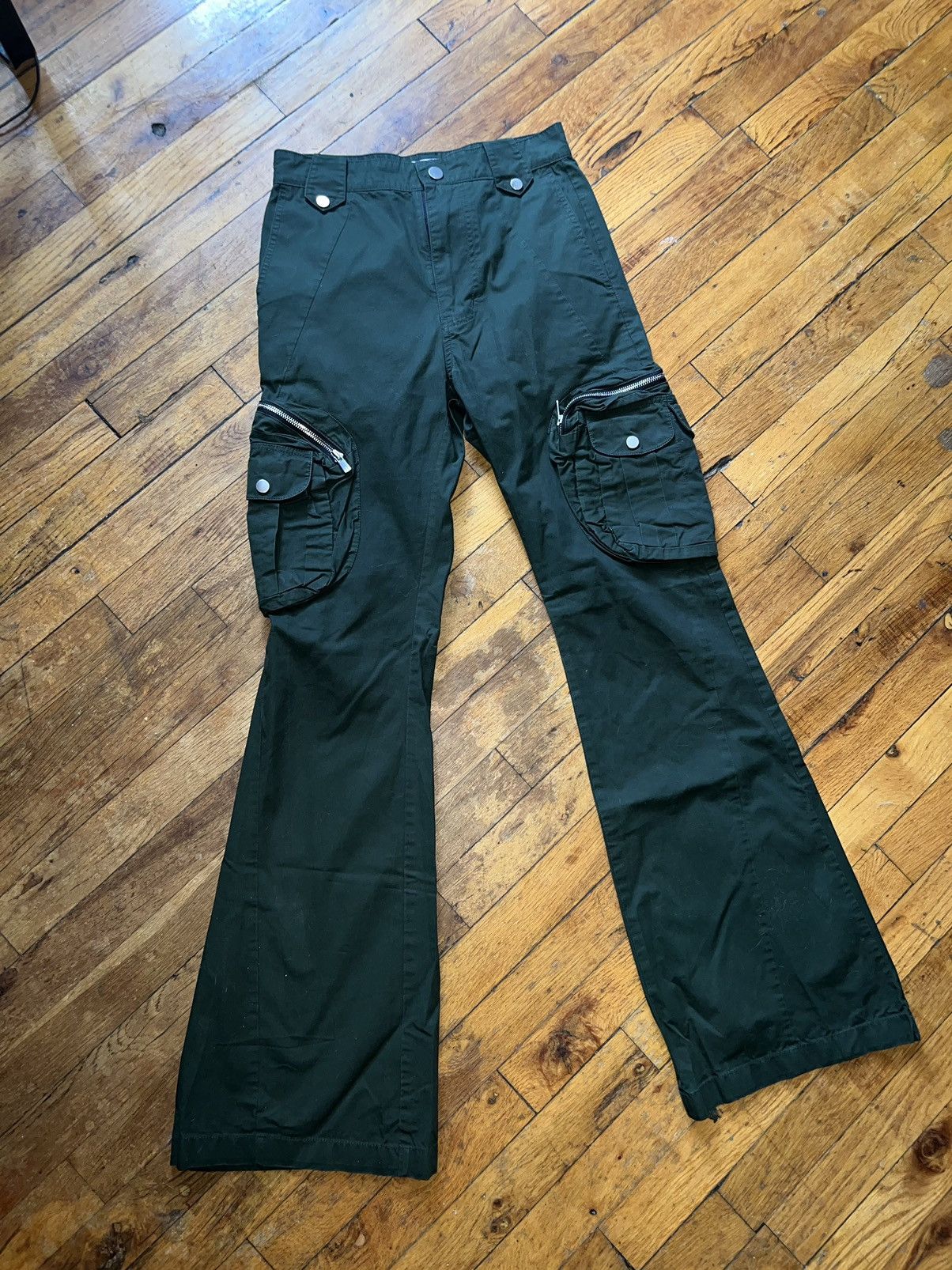 FFFPOSTALSERVICE Flare Cargo Pants green 【公式通販】