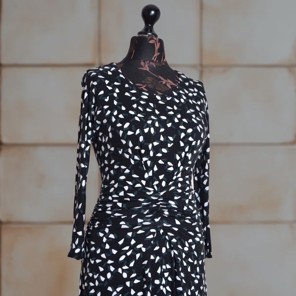 Max Mara Max Mara Studio Women's Dress Viscose 3/4 Sleeve Black Lined Size S Midi Dress Size S / US 4 / IT 40 - 1 Thumbnail