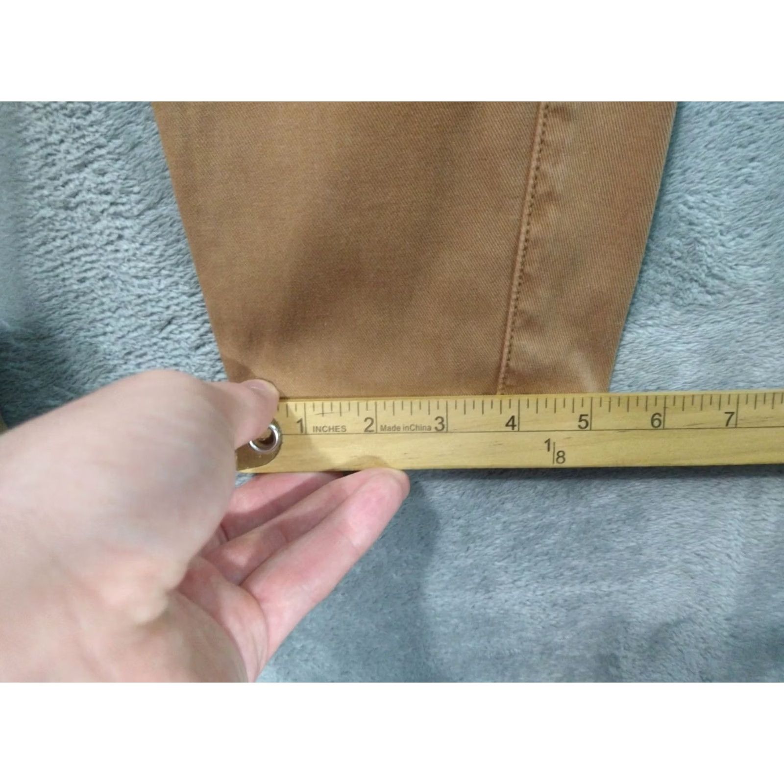 Spanx Spanx Pants Women Large Petite Brown Cargo Skinny Twill Ankle High Rise Pull On Size 36" / US 14 / IT 50 - 6 Thumbnail