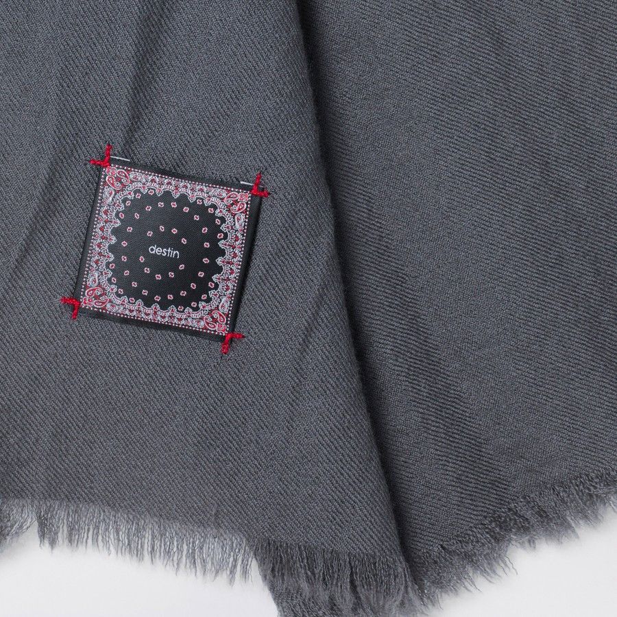 destin o1d2blof0125 Size: OS / Wool Scarf in Grey Size ONE SIZE - 3 Thumbnail