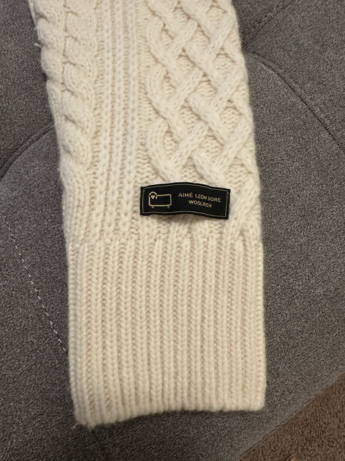 Aime Leon Dore X Woolrich Cable Knit Cardigan