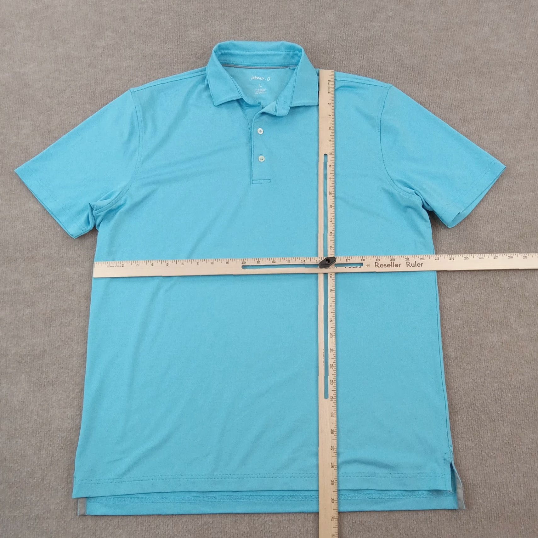 johnnie-O Johnnie-O Polo Shirt Men Large Blue Short Sleeve Casual Lightweight Stretch Size US L / EU 52-54 / 3 - 2 Thumbnail