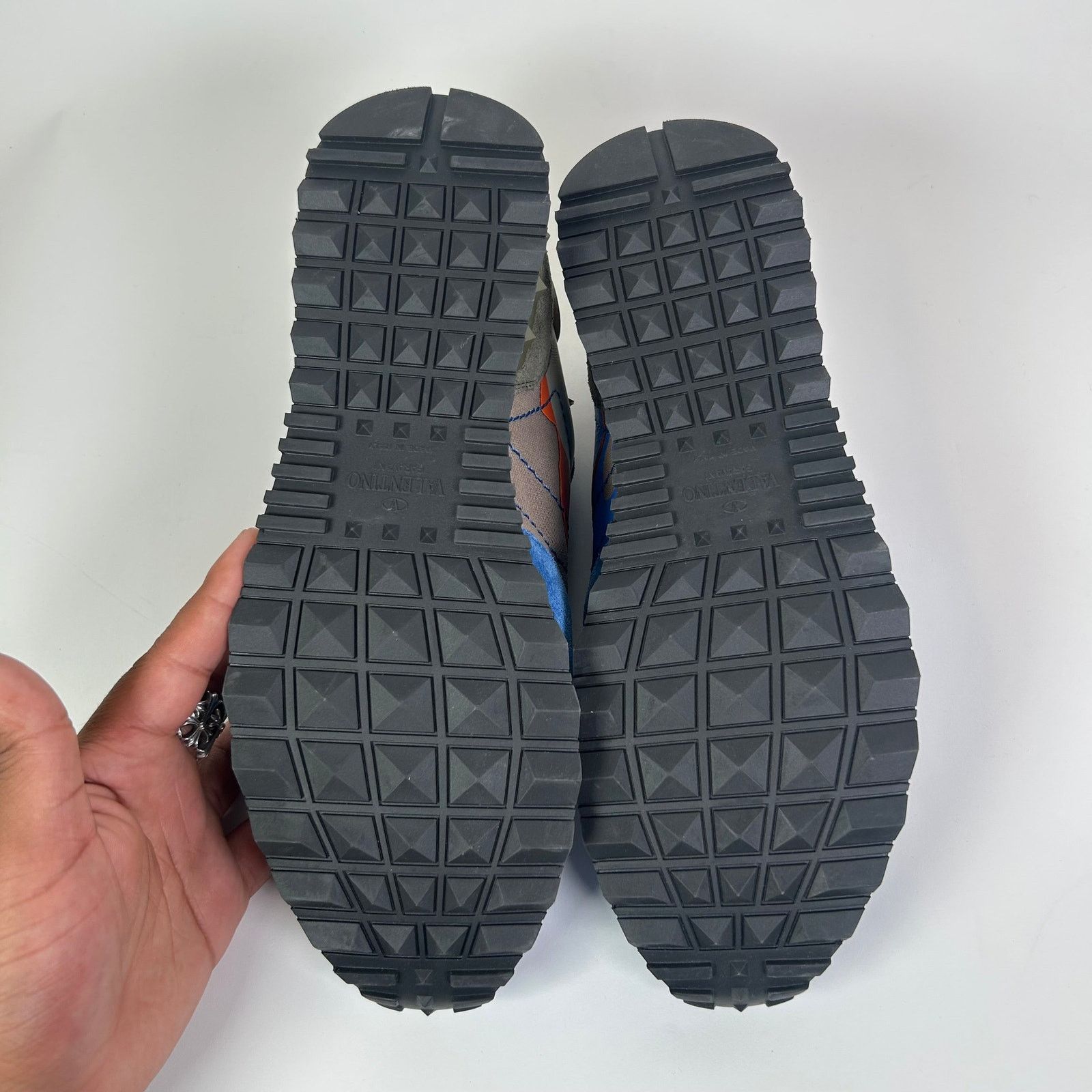 Valentino Valentino Blue Camo Rockrunner Sneakers Size US 8.5 / EU 41-42 - 6 Thumbnail