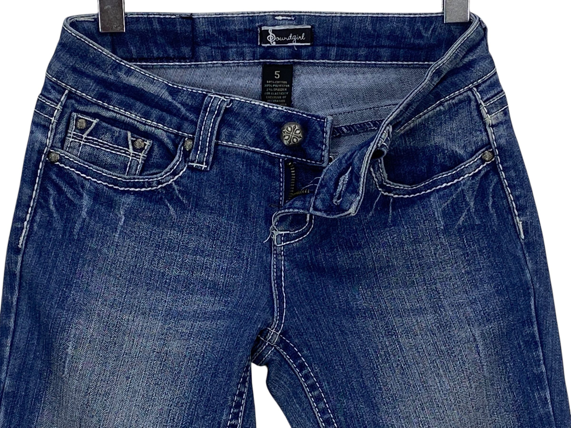 Miss Me Sound Girl Denim Flare Jeans Size 26" / US 2 / IT 38 - 8 Thumbnail