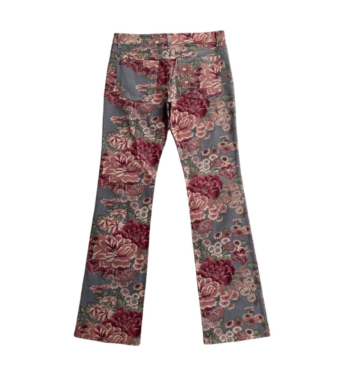 Japanese Brand NWTJAPAN CHEALSEA OLD FLOWER ABSTRACT SLIMFIT FLARED LOWRISE Size US 28 / EU 44 - 4 Thumbnail