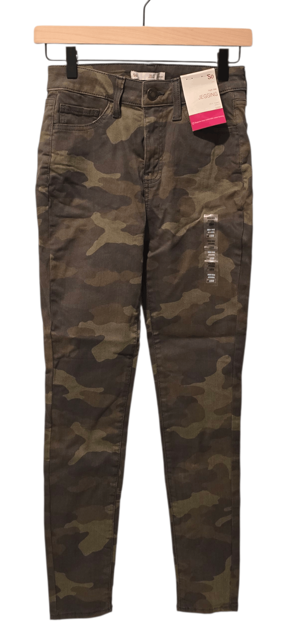 Other SO - High-Rise Camo Jegging, Size 3/26W - 29" Inseam Stretch Size 26" / US 2 / IT 38 - 2 Thumbnail