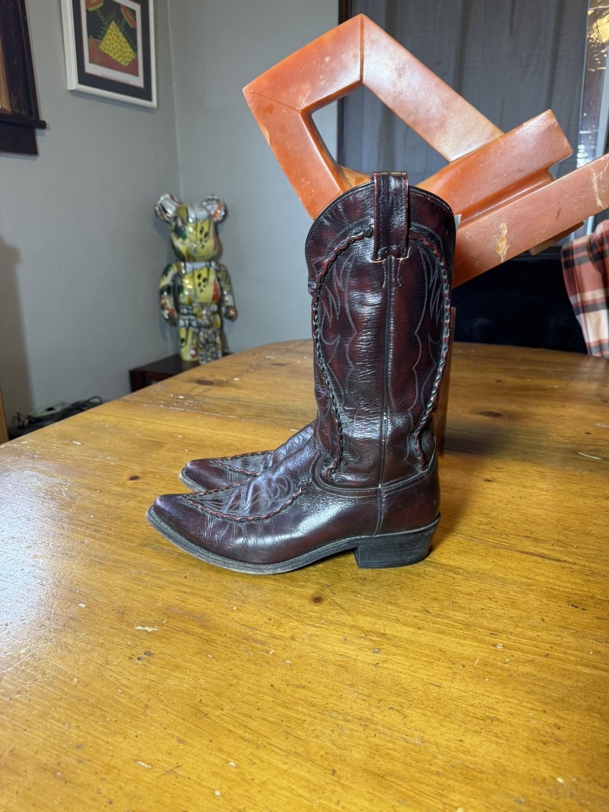 Dan Post × Vintage Vintage Dan Post Cowboy Boots Sz 9.5 D Size US 9.5 / EU 42-43 - 2 Thumbnail