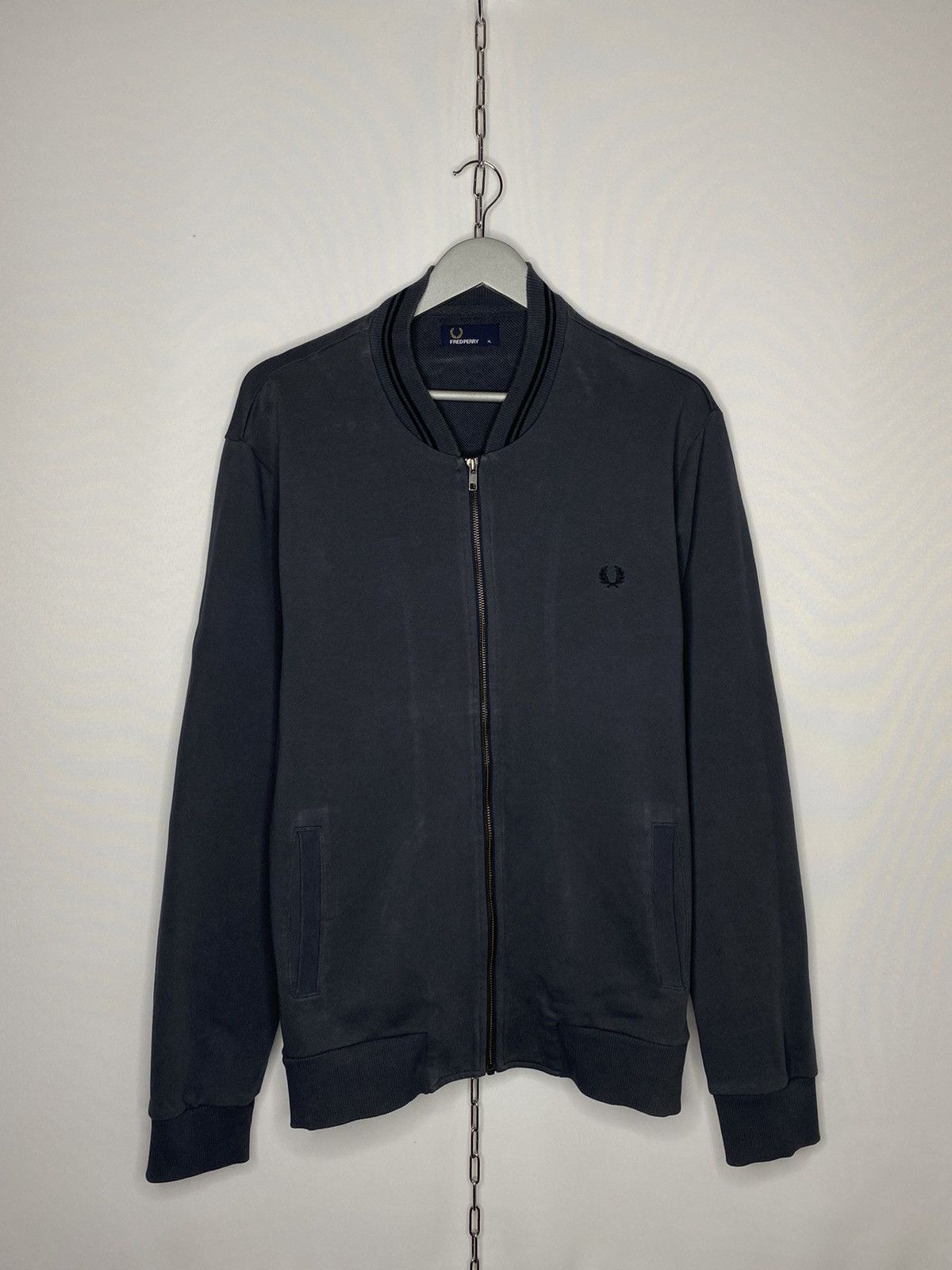 Fred Perry × Vintage ❌Vintage Fred Perry Full Zip Jacket Sweatshirt Pullover❌ Size US XL / EU 56 / 4 - 1 Thumbnail