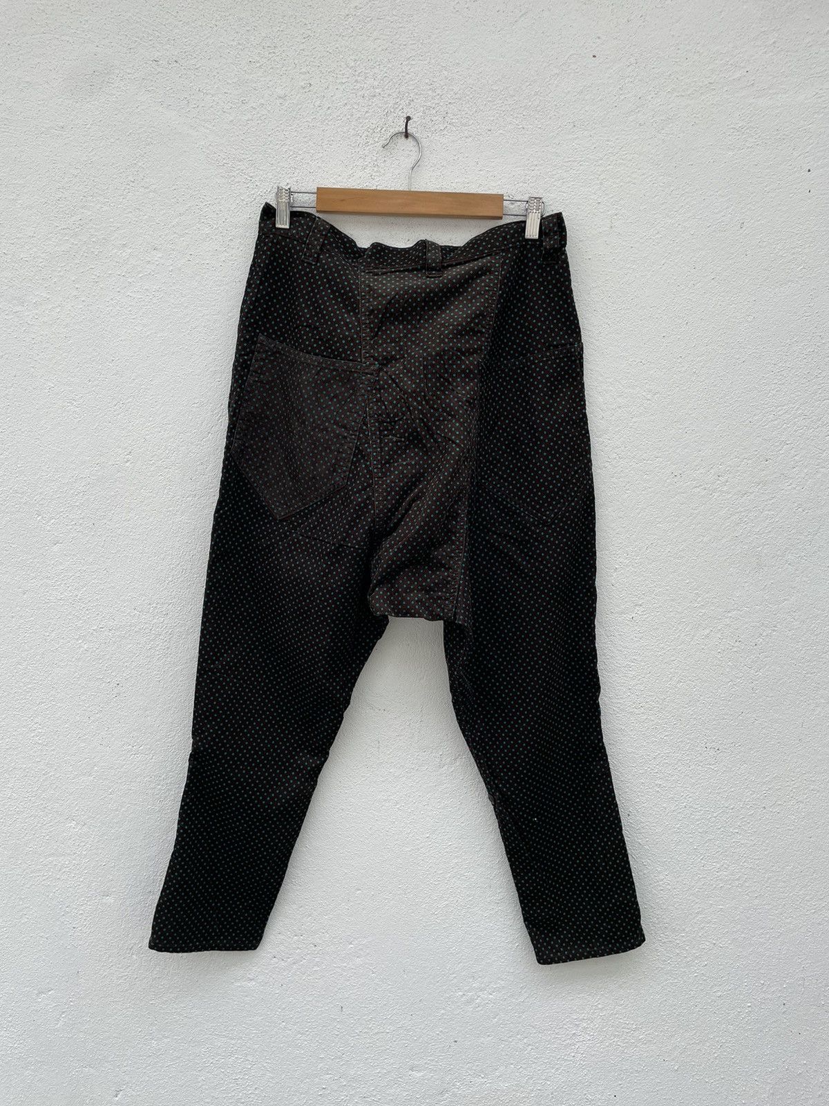Frapbois Vintage Frapbois Drop Crotch Polka Dot Corduroy Light Pants Size US 31 - 11 Thumbnail