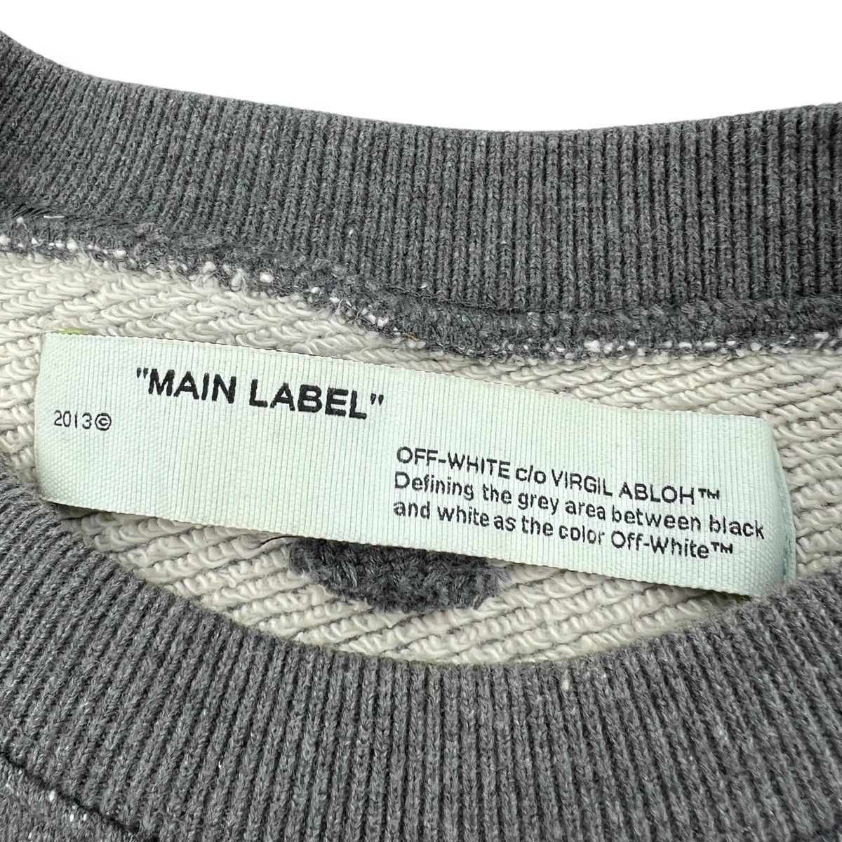 Off-White Off-White Cutout Arrows Grey Sweatshirt Size US M / EU 48-50 / 2 - 4 Thumbnail