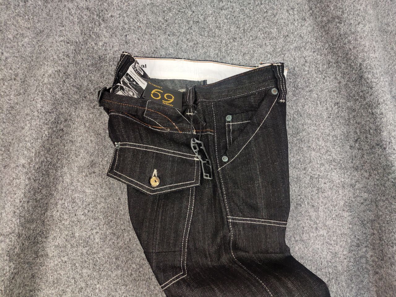 G-Star Vintage 90's G star Raw 96 Colin Dark Denim Ruger Jeans Size US 28 / EU 44 - 13 Thumbnail