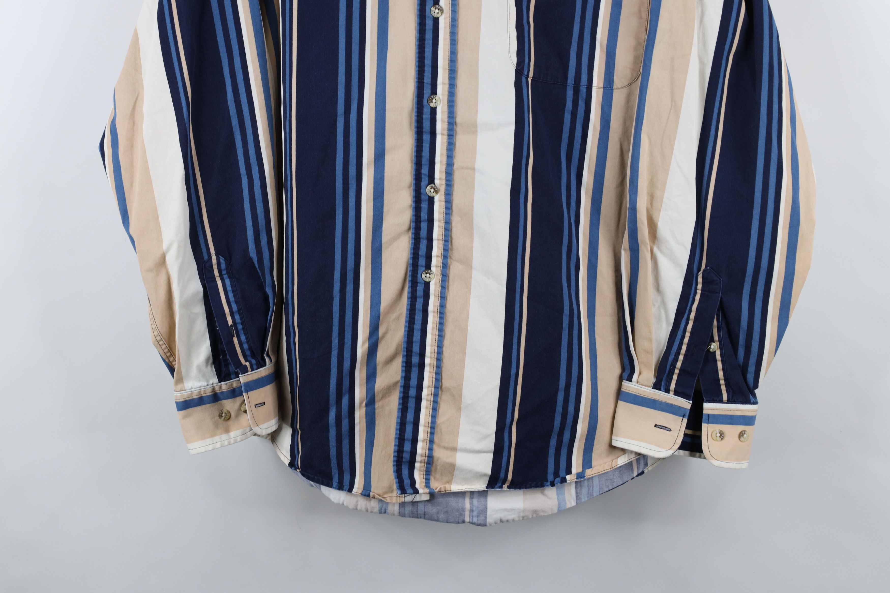 Vintage Vintage 90s Streetwear Block Collared Button Down Shirt Size US XL / EU 56 / 4 - 3 Thumbnail
