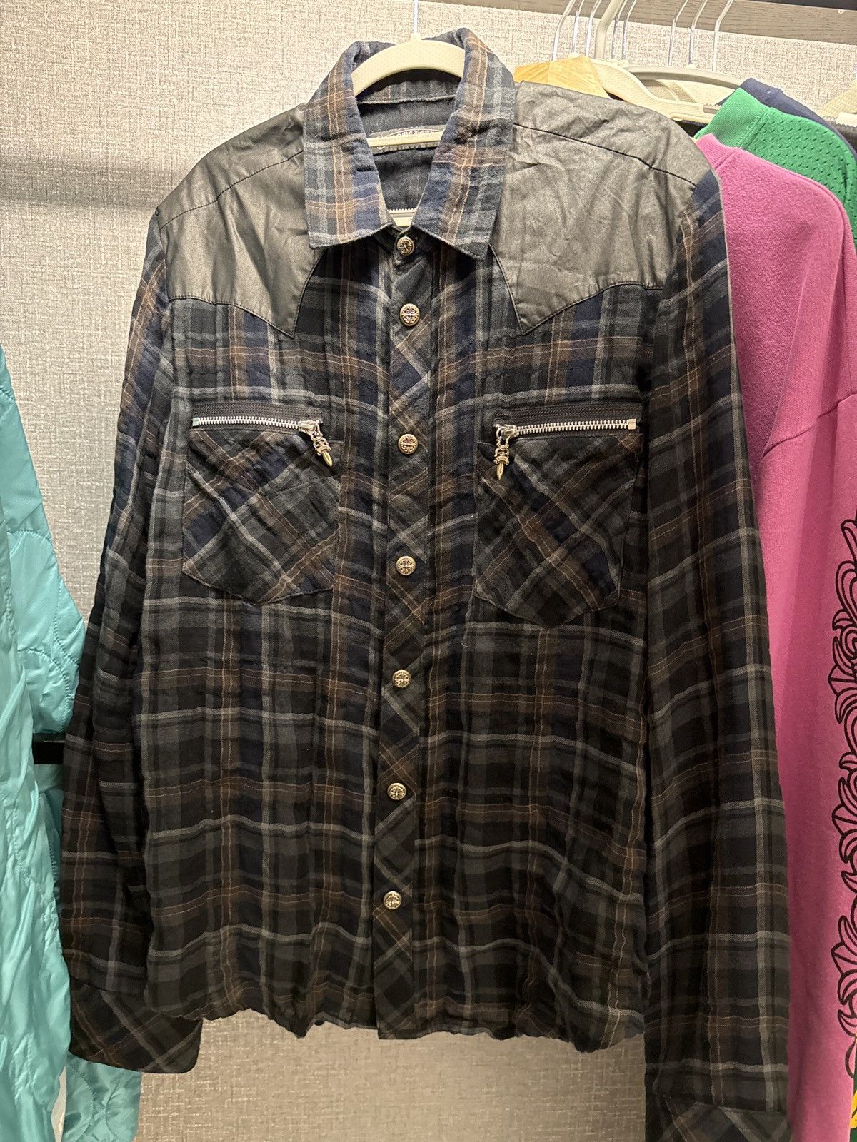 Chrome Hearts Chrome Hearts Flannel Shirt M Size US M / EU 48-50 / 2 - 1 Thumbnail