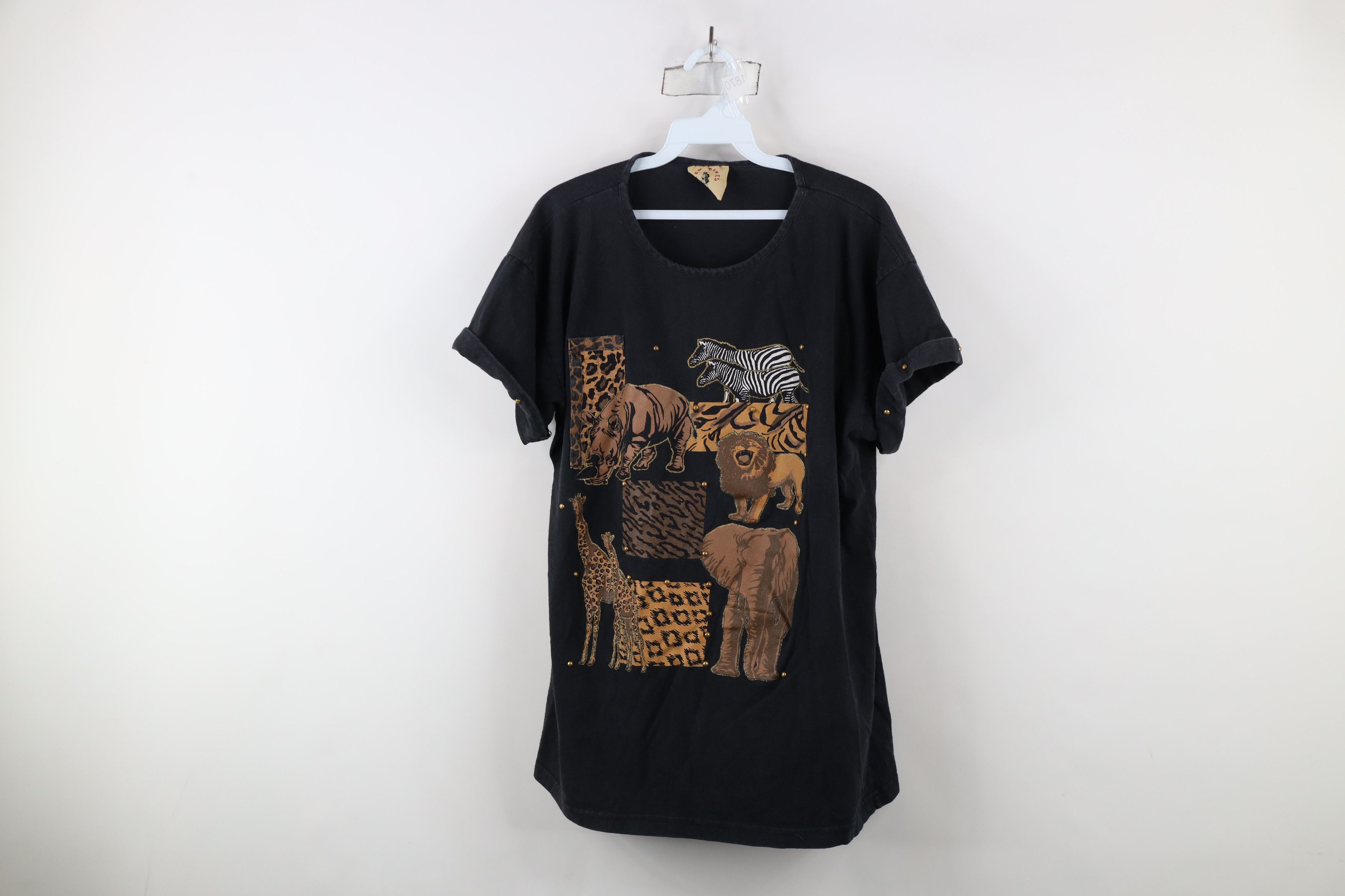 Vintage Vintage 90s Streetwear Wildlife Nature Safari T-Shirt USA Size ONE SIZE - 1 Thumbnail