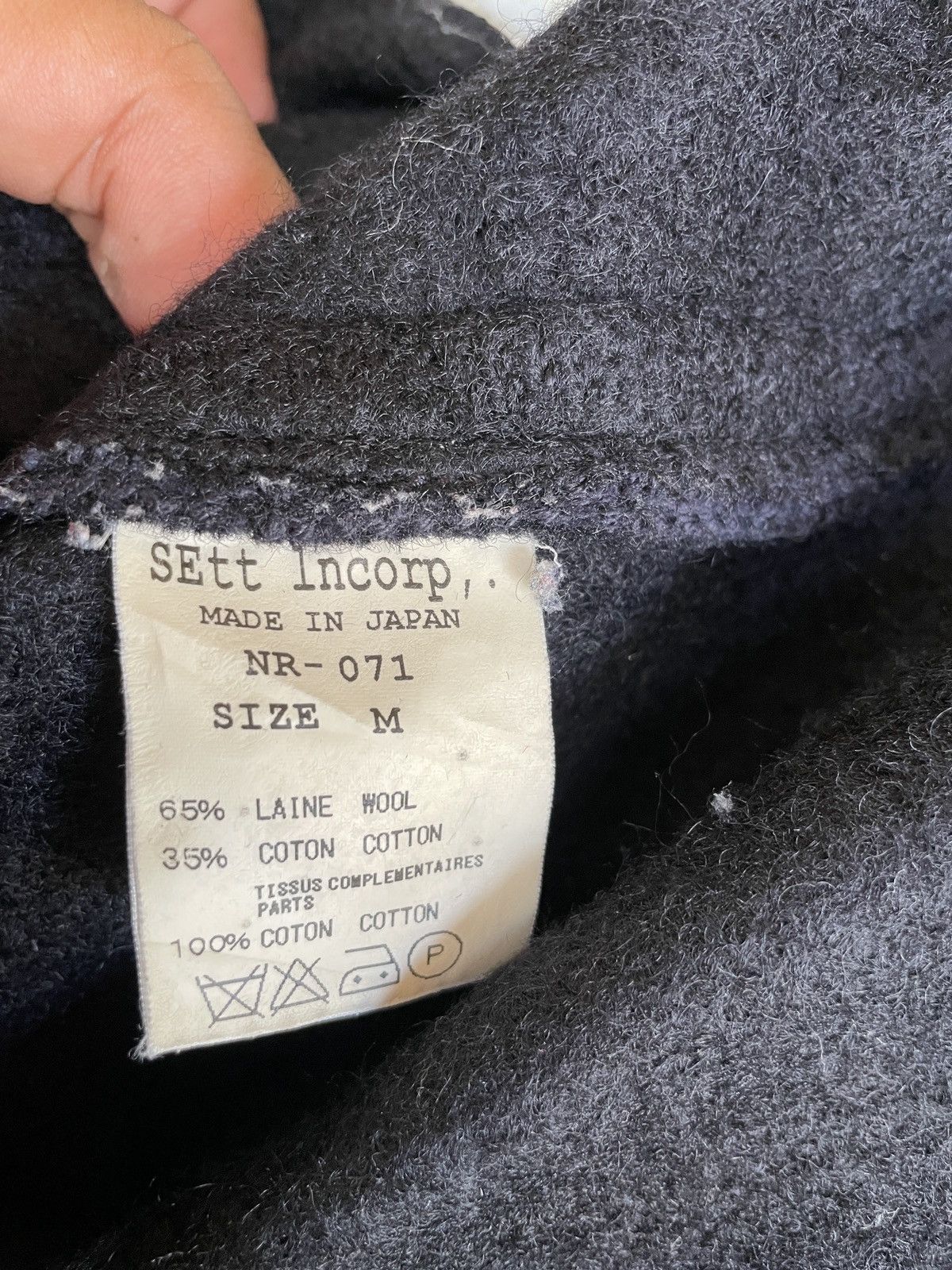 General Research × Naval Clothing Factory Vintage Navy Naval Clothing Factory WW2 Black Wool Pea Coat Size US M / EU 48-50 / 2 - 9 Thumbnail
