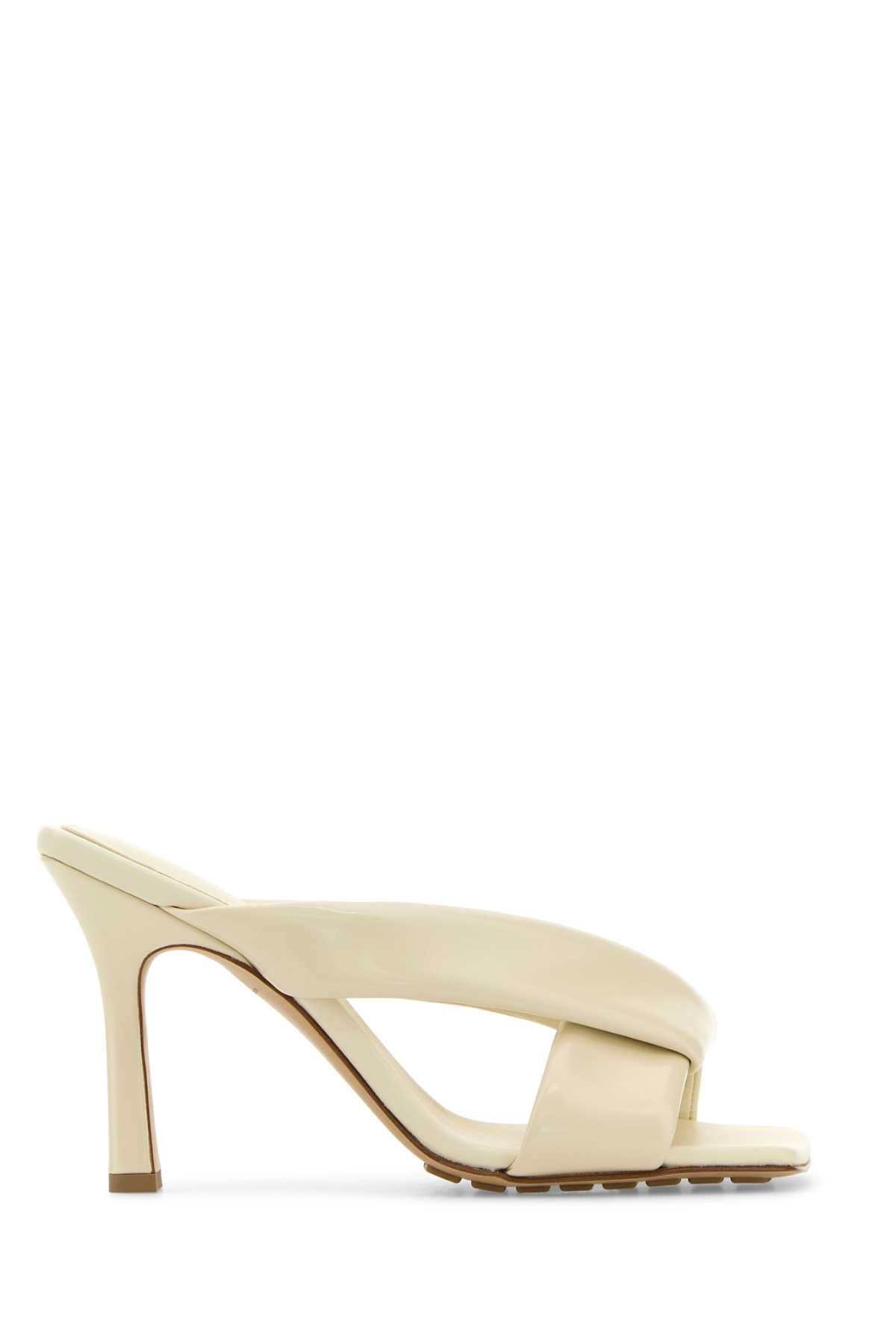 Ivory Leather Riva Mules